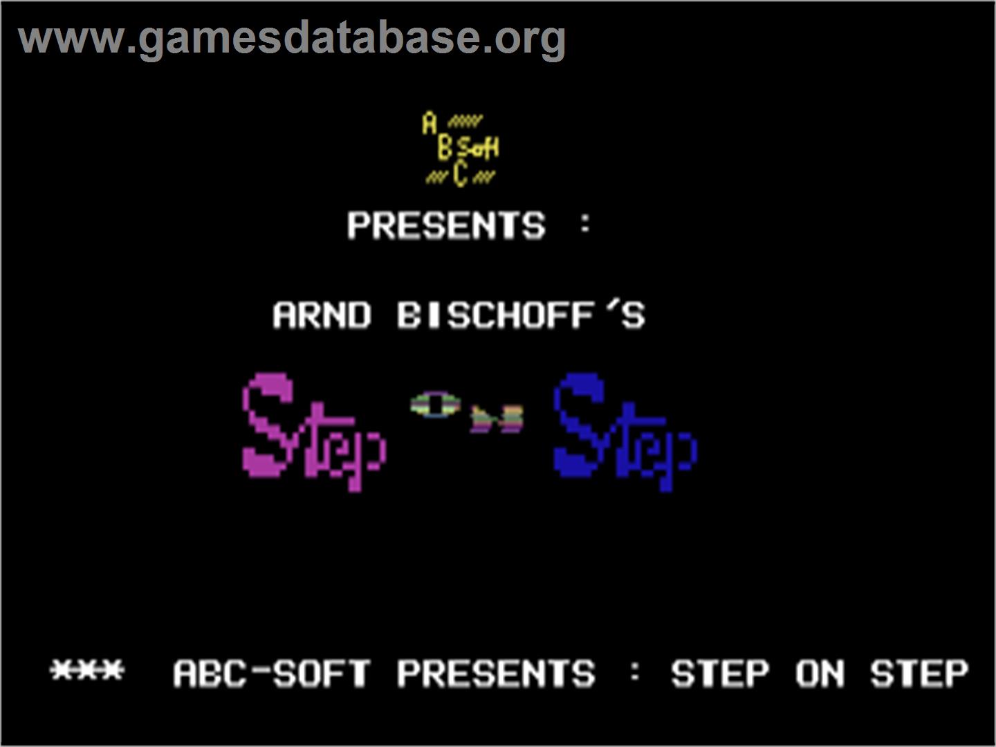 Step On Step - Commodore 64 - Artwork - Title Screen