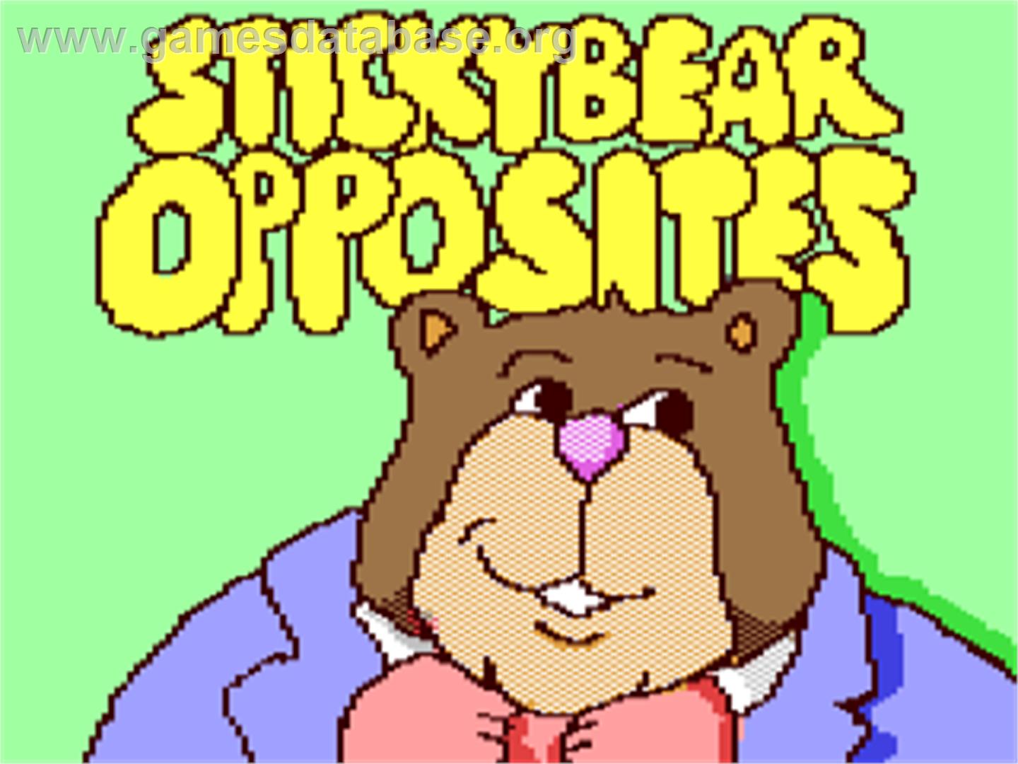 Stickybear Opposites - Commodore 64 - Artwork - Title Screen