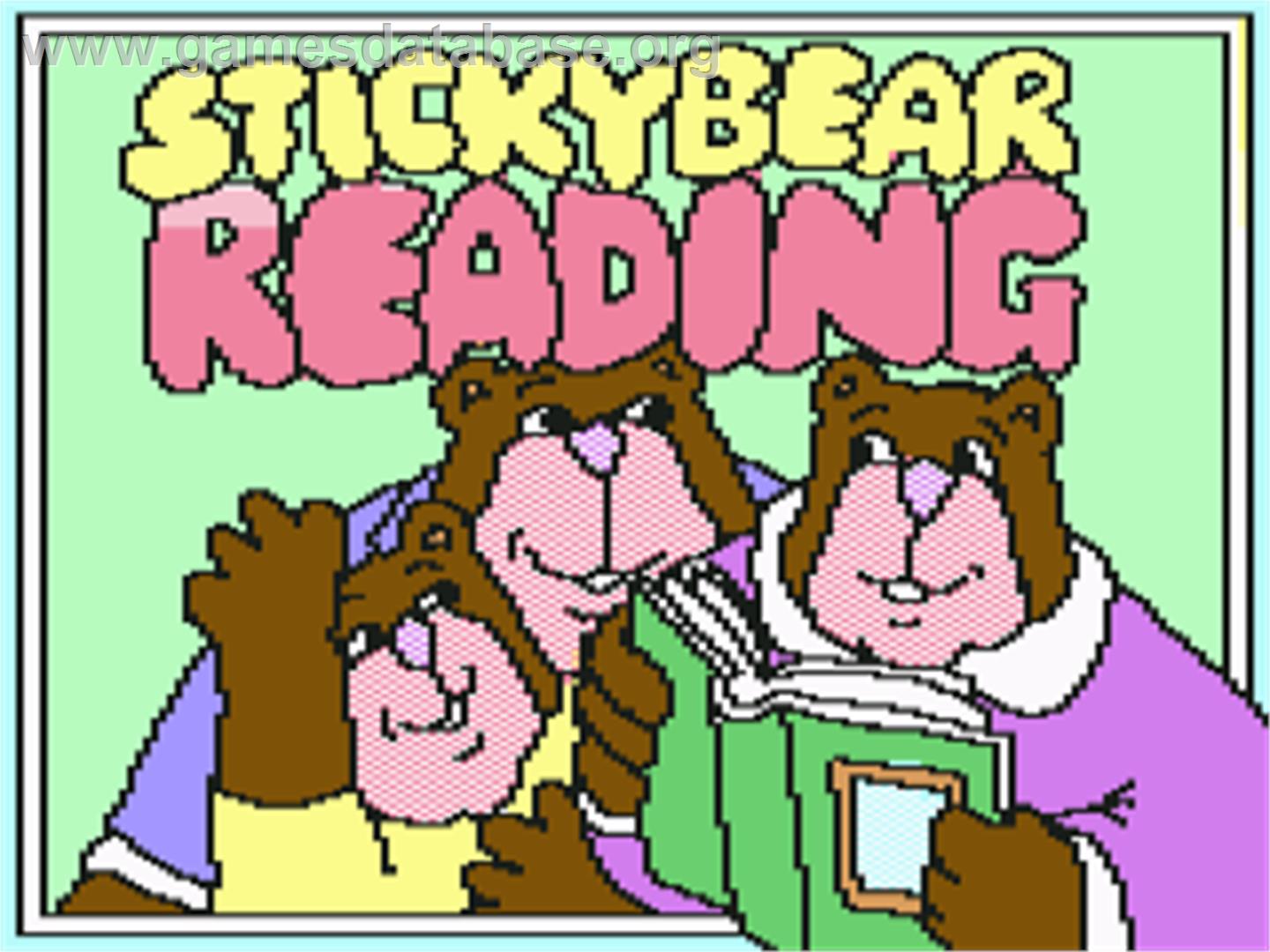 Stickybear Reading - Commodore 64 - Artwork - Title Screen