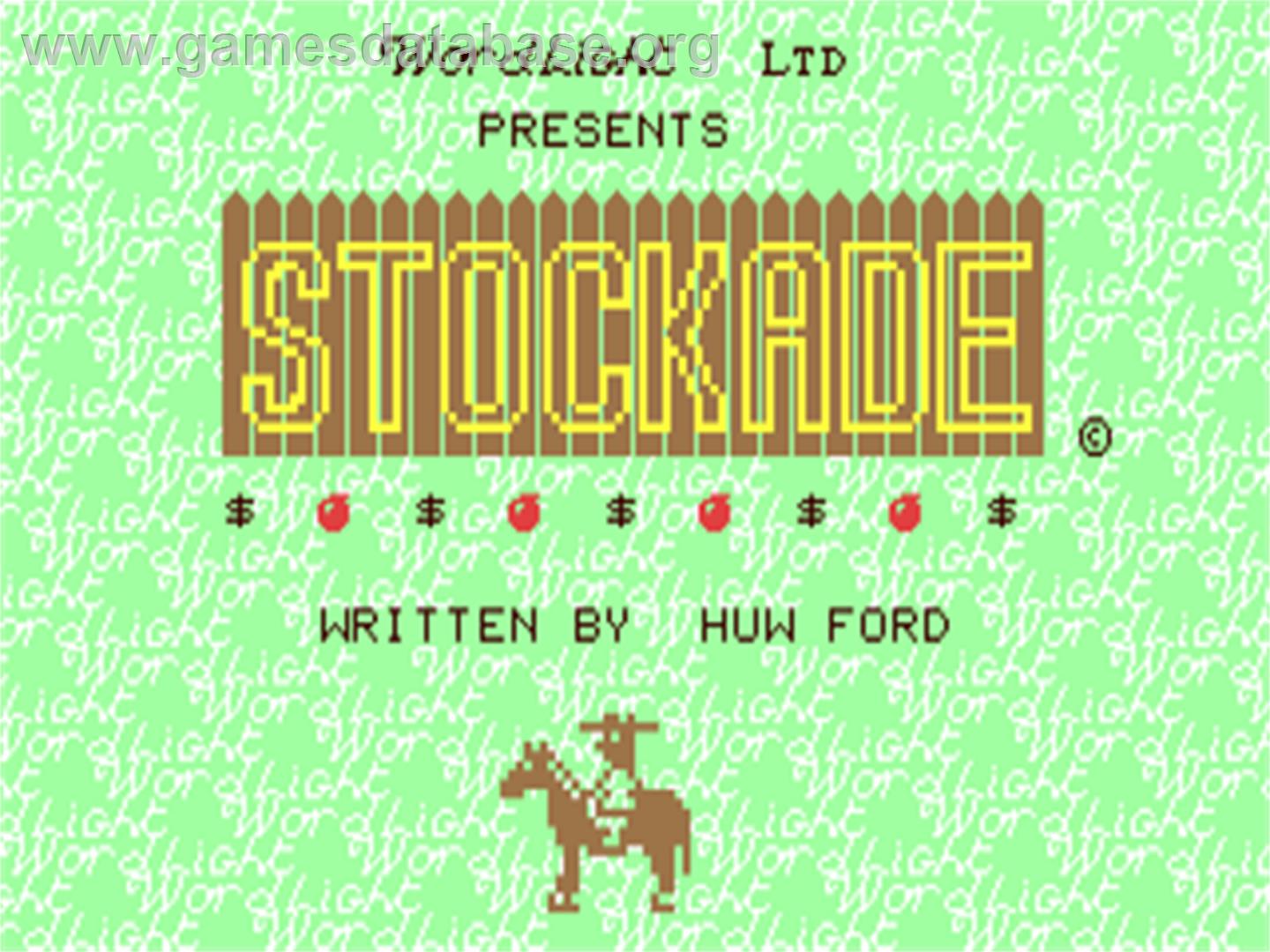 Stockade - Commodore 64 - Artwork - Title Screen