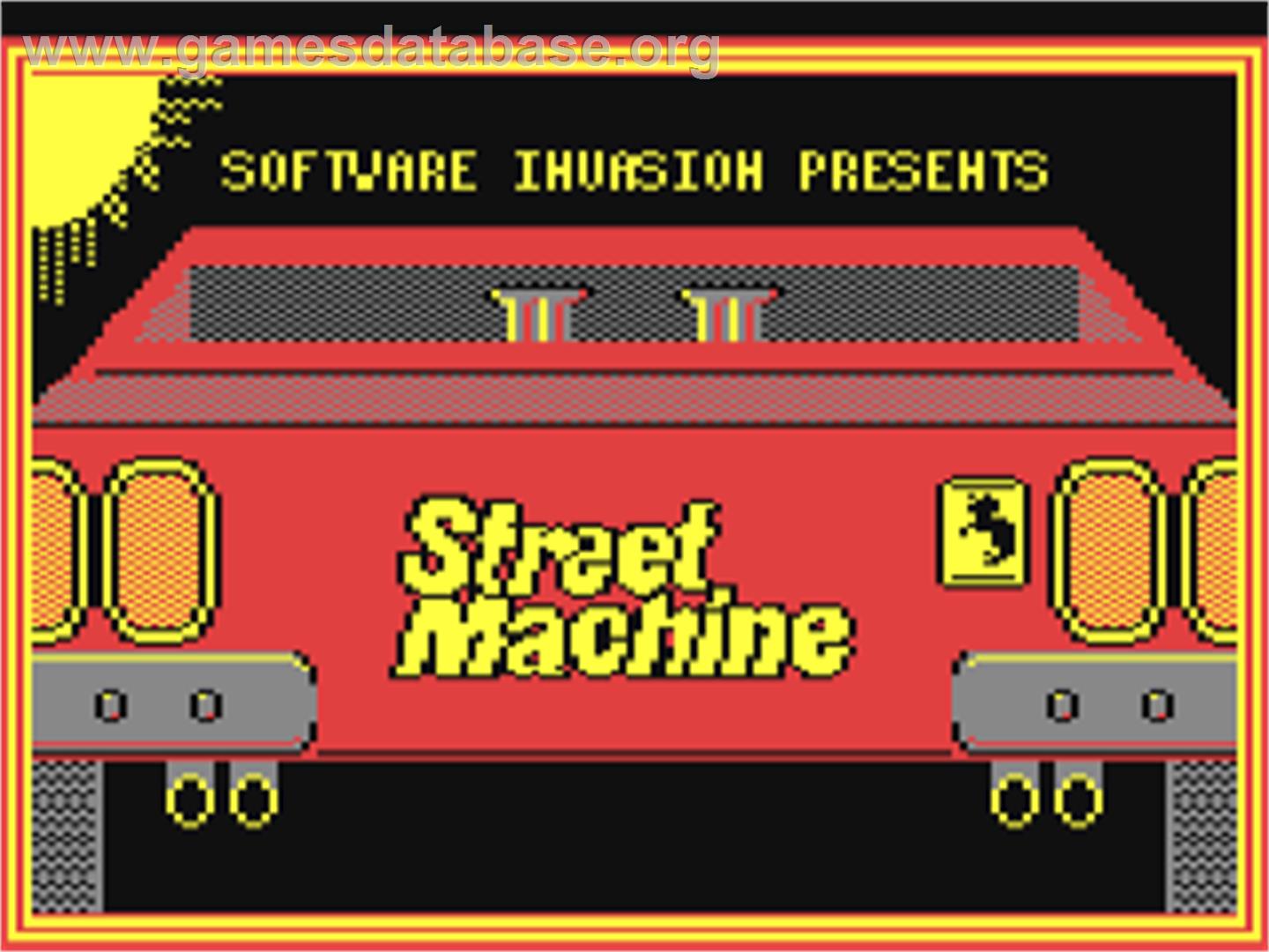 Street Machine - Commodore 64 - Artwork - Title Screen
