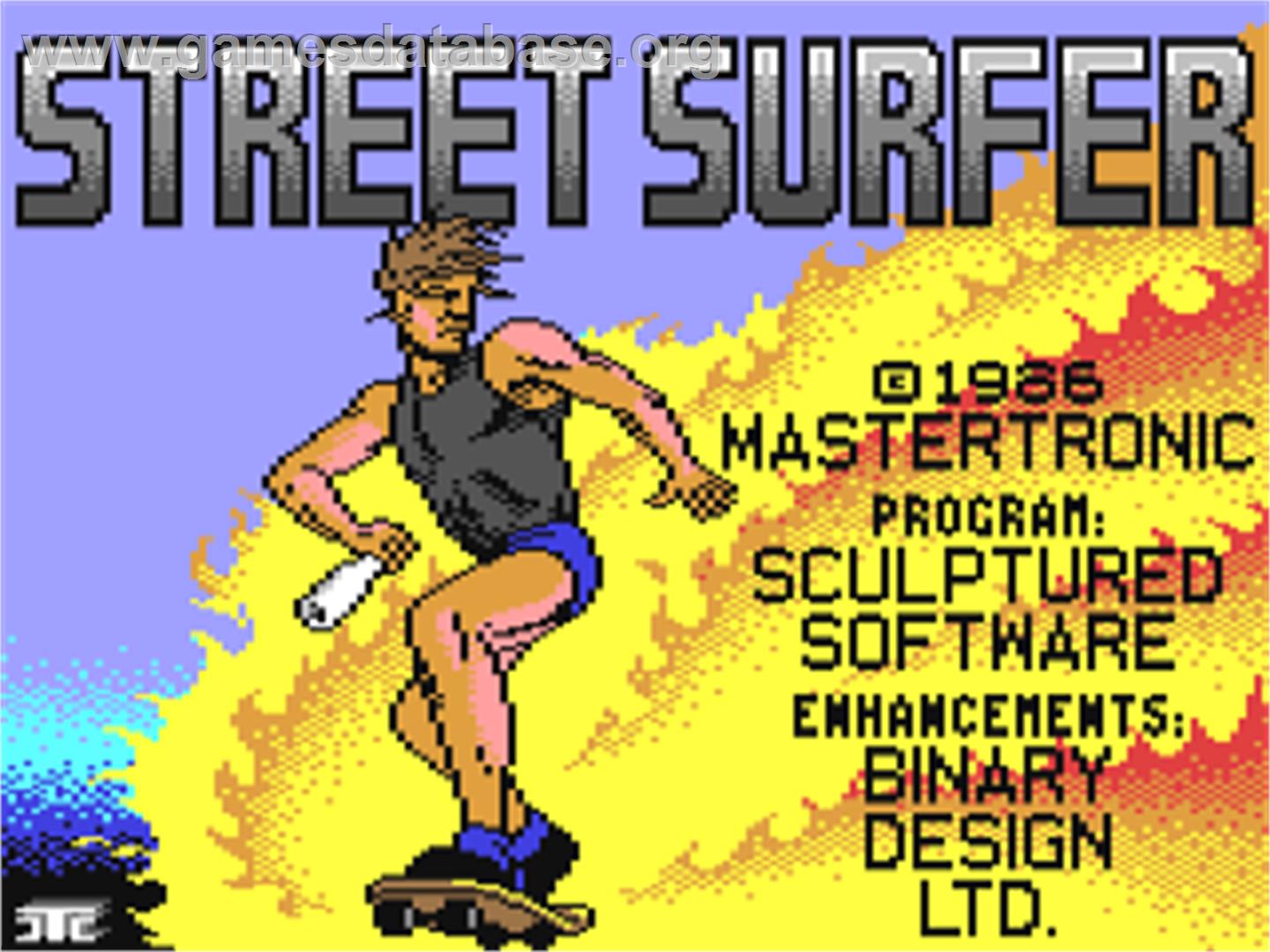Street Surfer - Commodore 64 - Artwork - Title Screen