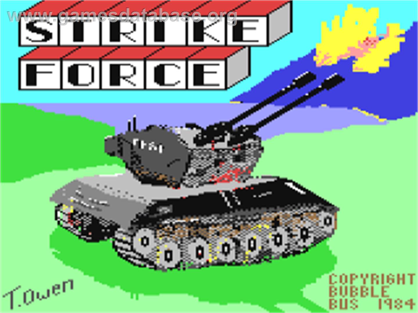 Strike Force - Commodore 64 - Artwork - Title Screen
