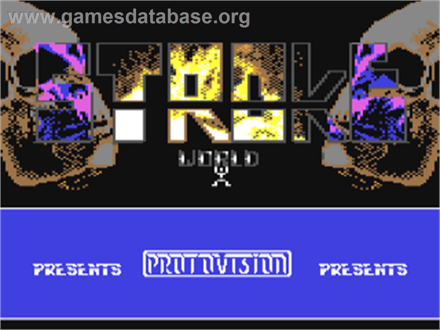 Stroke World - Commodore 64 - Artwork - Title Screen