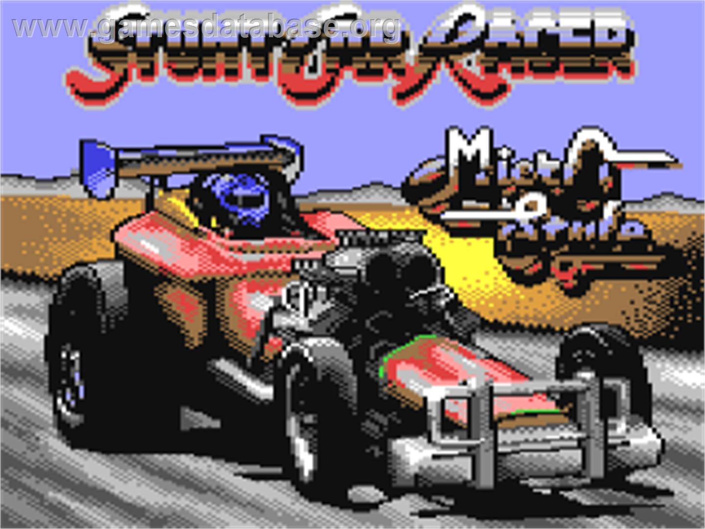 Stunt Car Racer - Commodore 64 - Artwork - Title Screen