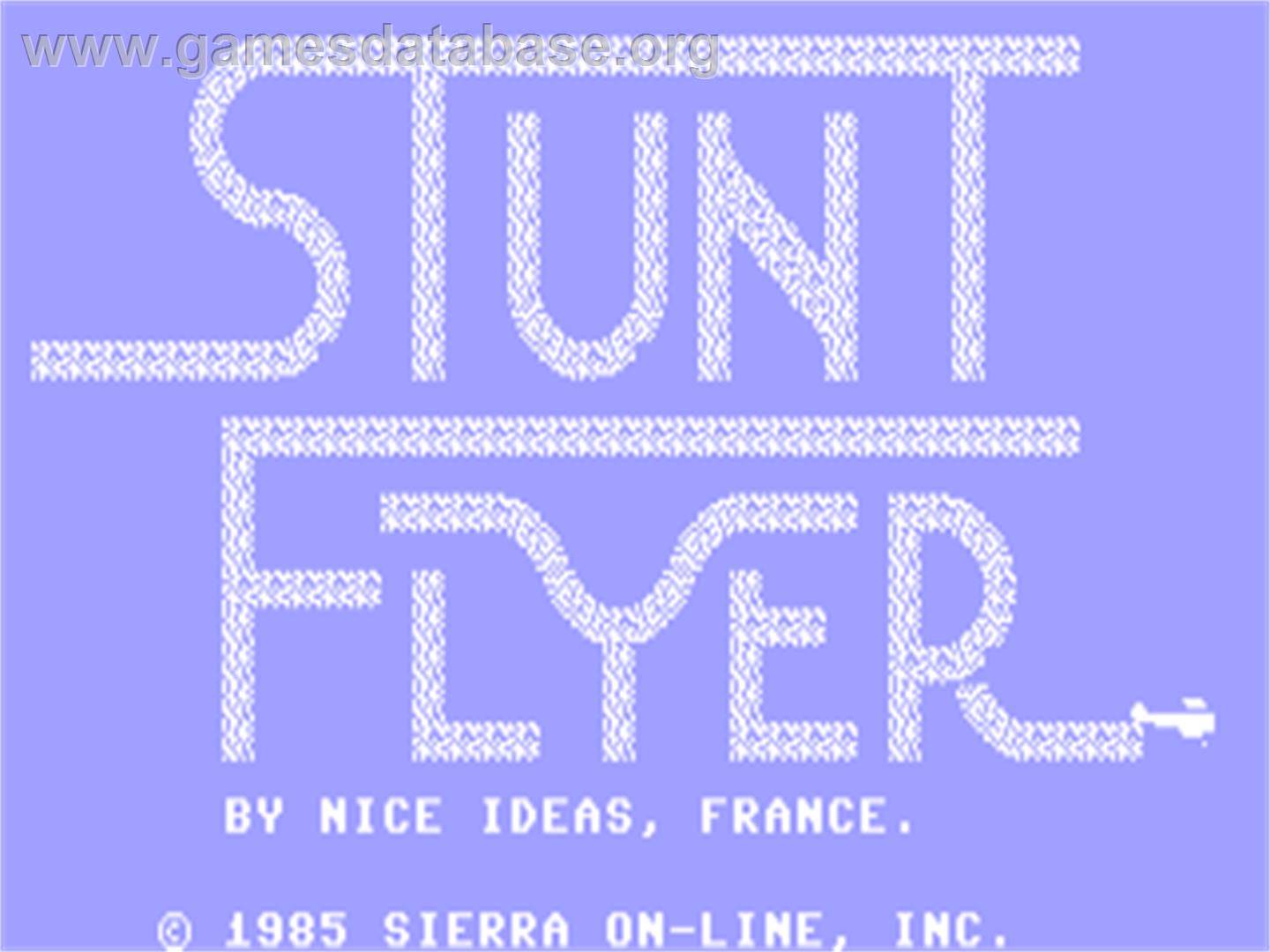 Stunt Flyer - Commodore 64 - Artwork - Title Screen