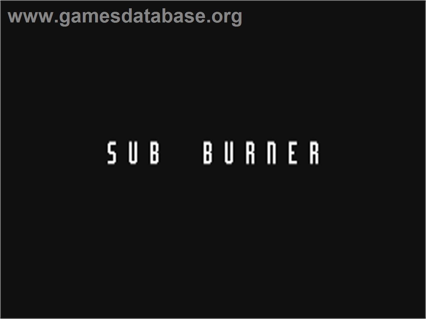 Sub Burner - Commodore 64 - Artwork - Title Screen