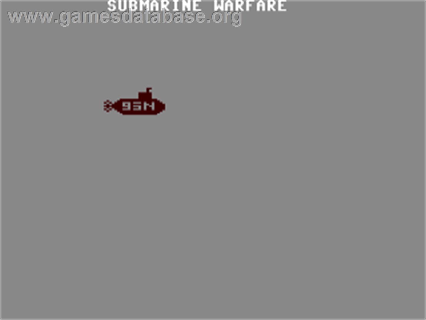 Submarine Warfare (1982) - Commodore 64 - Artwork - Title Screen