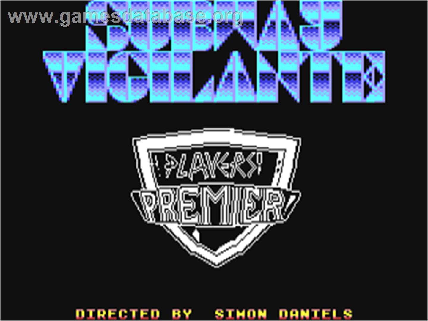 Subway Vigilante - Commodore 64 - Artwork - Title Screen