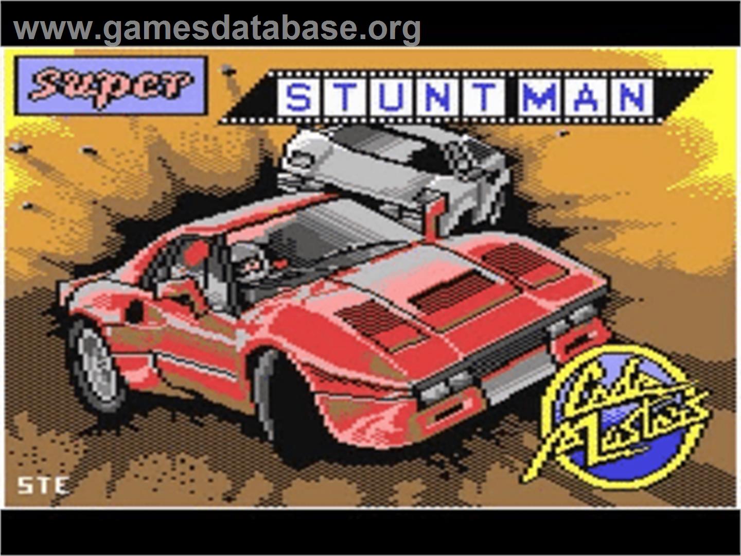 Super Stunt Man - Commodore 64 - Artwork - Title Screen