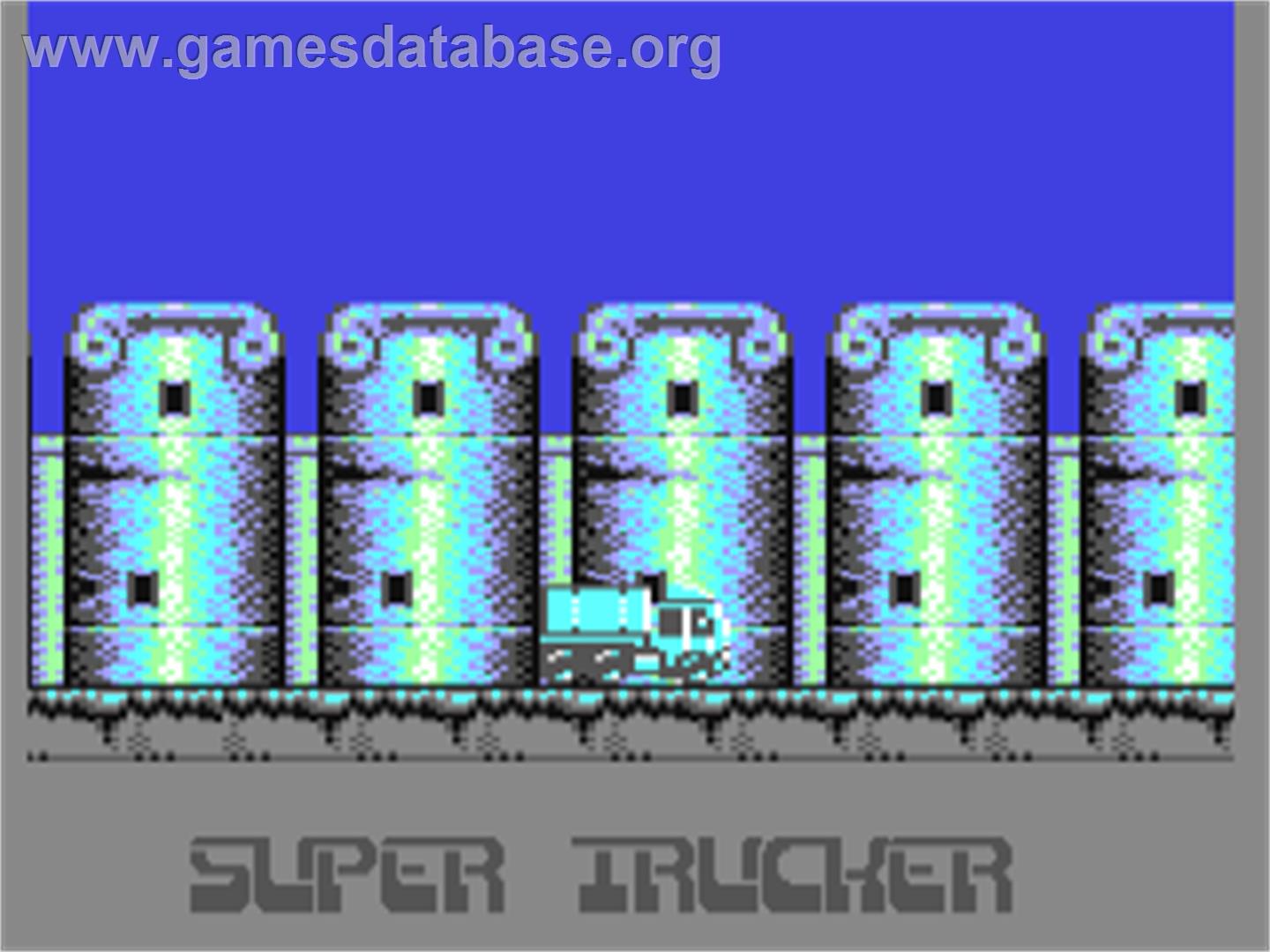Super Trucker - Commodore 64 - Artwork - Title Screen