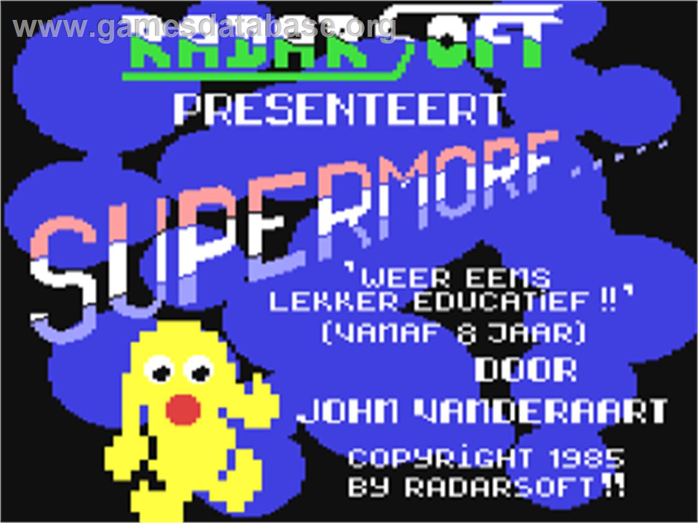 Supermorf - Commodore 64 - Artwork - Title Screen