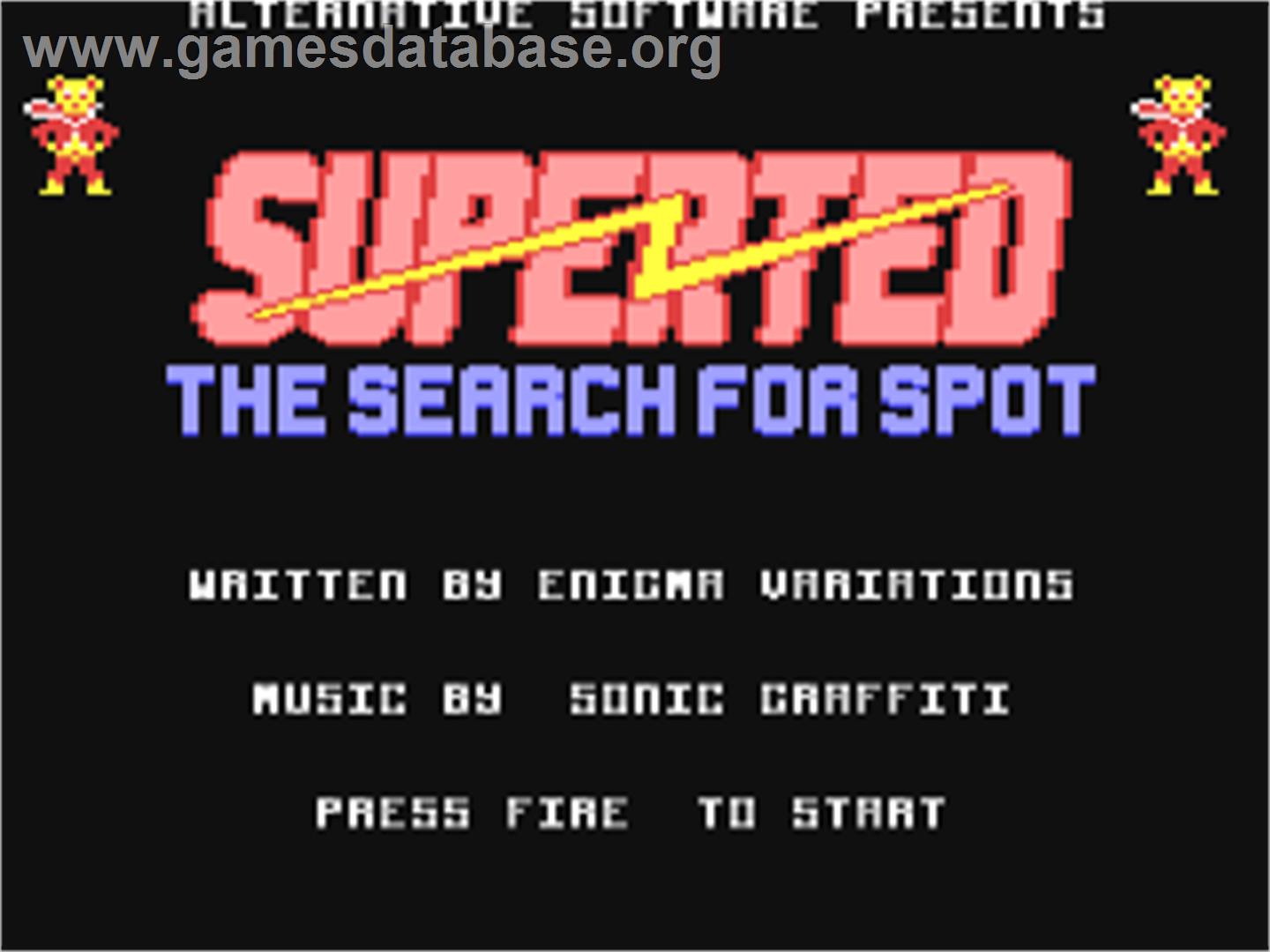 Superted - Commodore 64 - Artwork - Title Screen