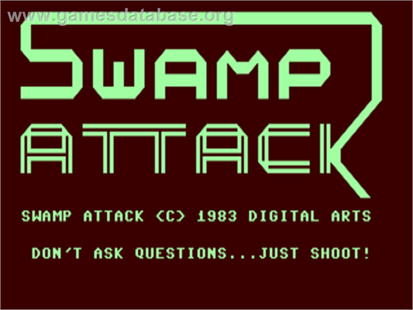Swamp Attack - Commodore 64 - Artwork - Title Screen