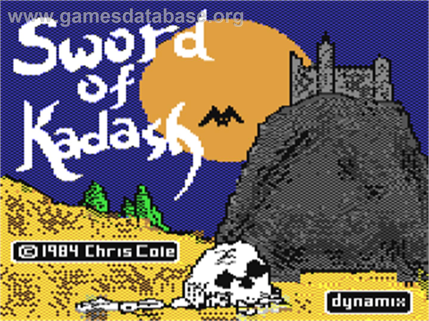 Sword Of Kadash - Commodore 64 - Artwork - Title Screen