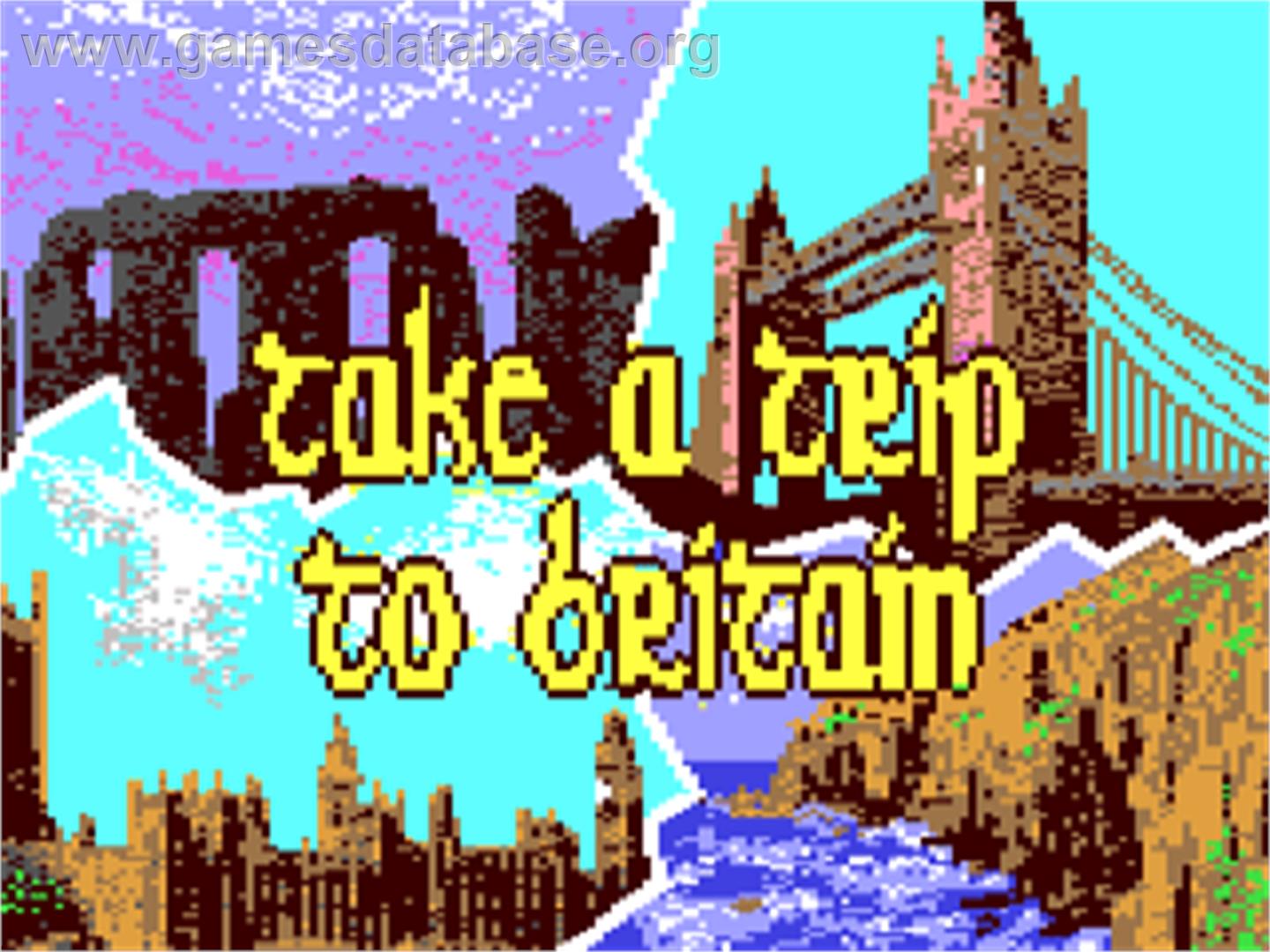 Take A Trip To Britain - Commodore 64 - Artwork - Title Screen