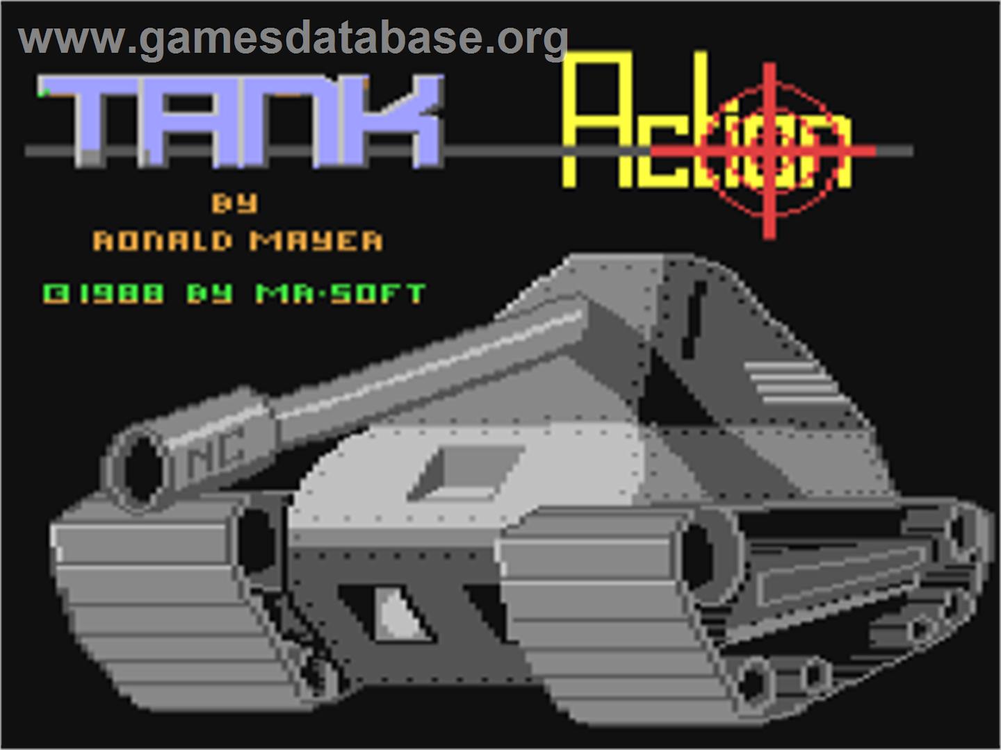 Tank Action - Commodore 64 - Artwork - Title Screen