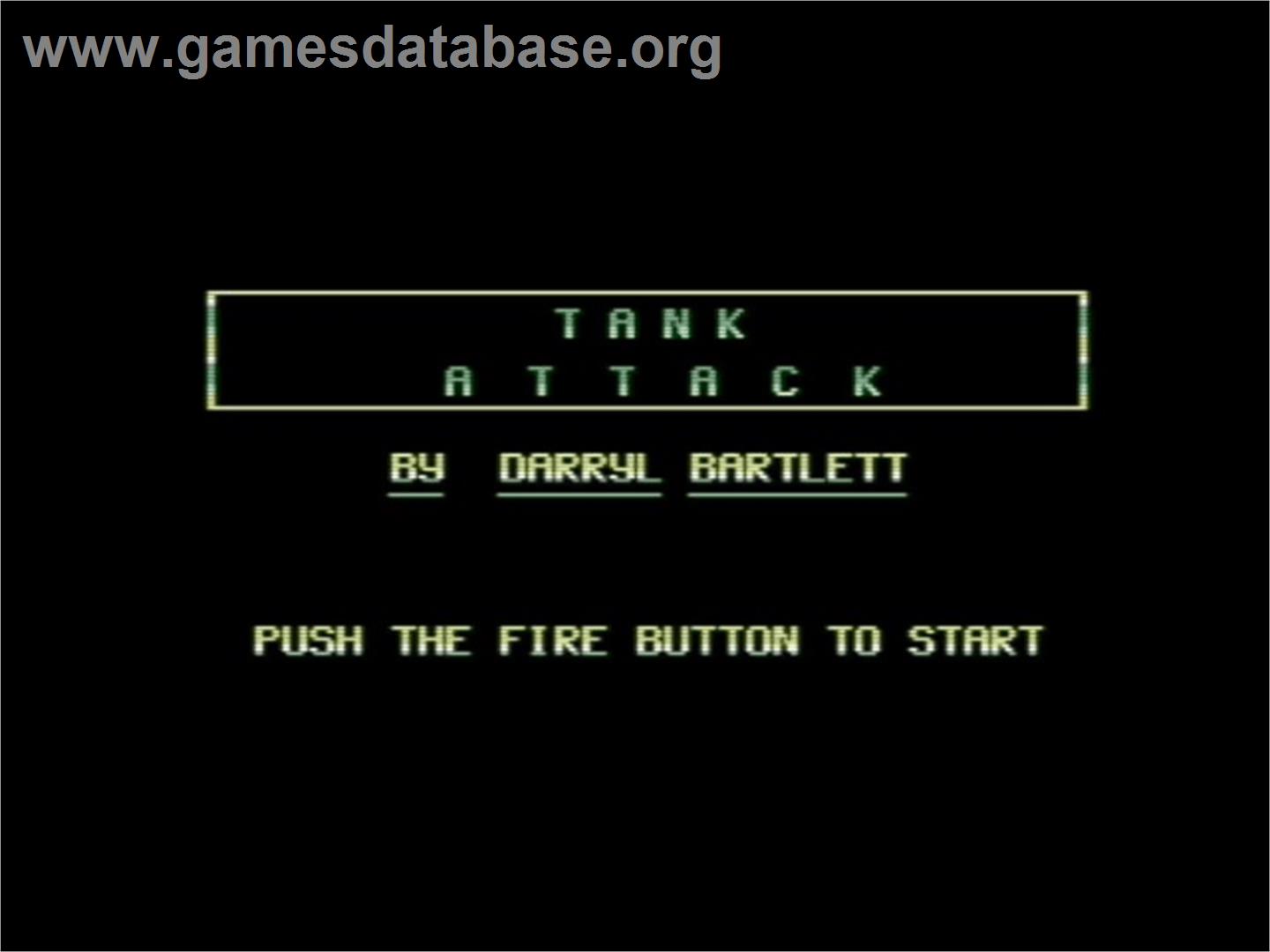 Tank Attack (Chris Yates) - Commodore 64 - Artwork - Title Screen