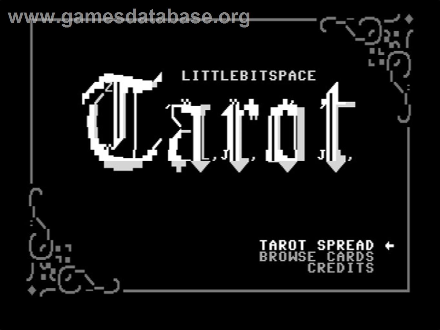 Tarot - Commodore 64 - Artwork - Title Screen