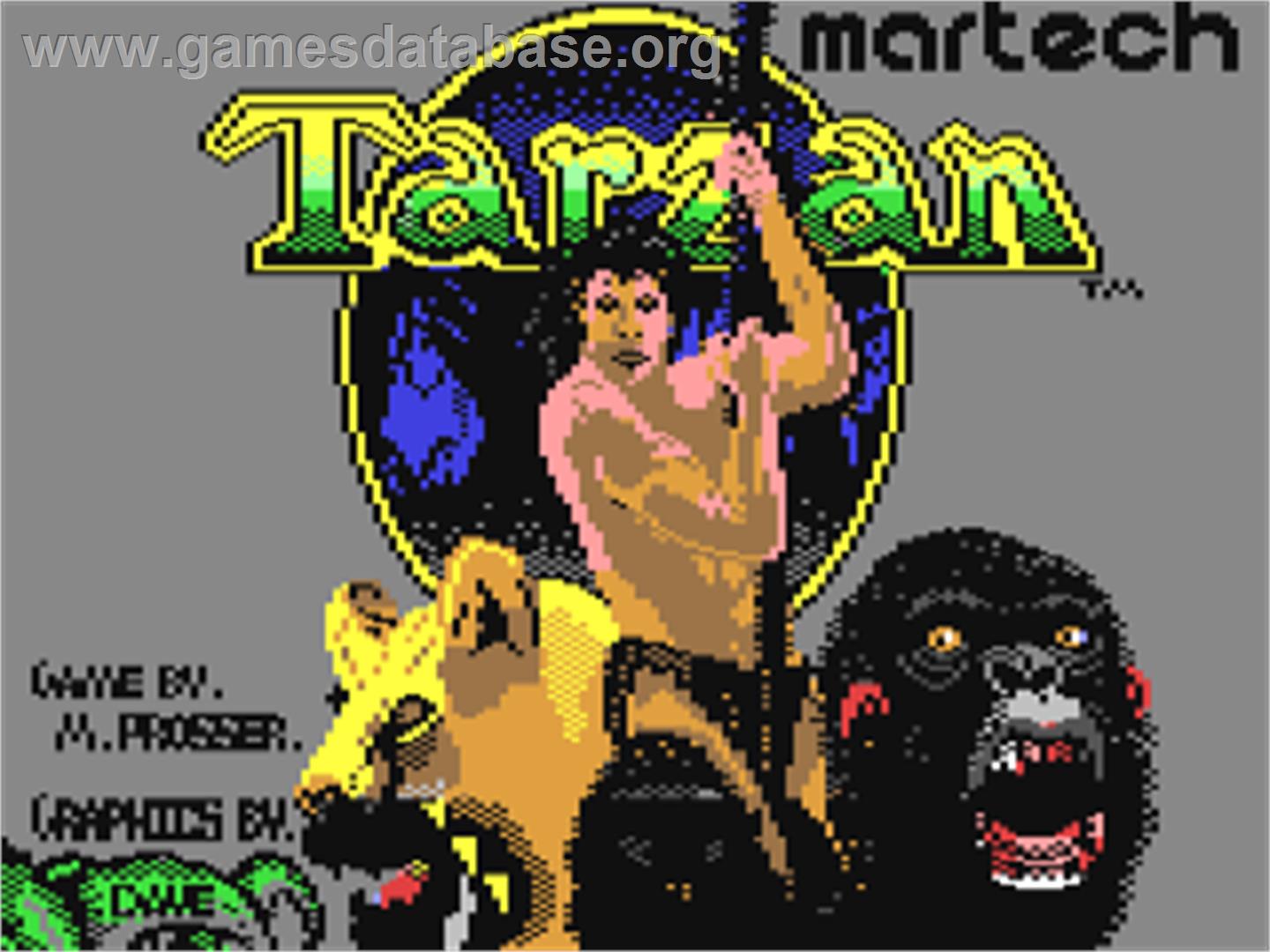 Tarzan - Commodore 64 - Artwork - Title Screen