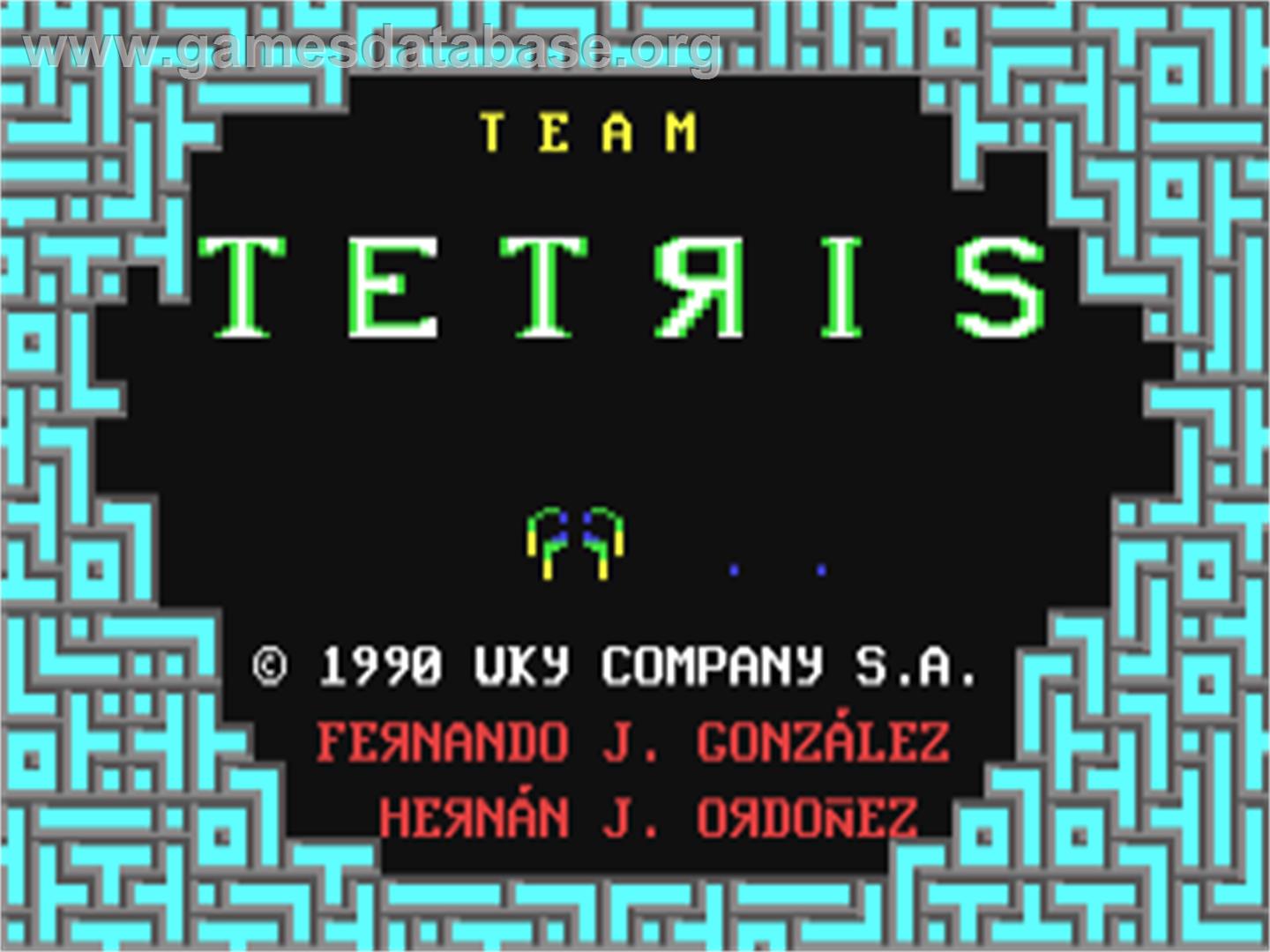 Team Tetris - Commodore 64 - Artwork - Title Screen