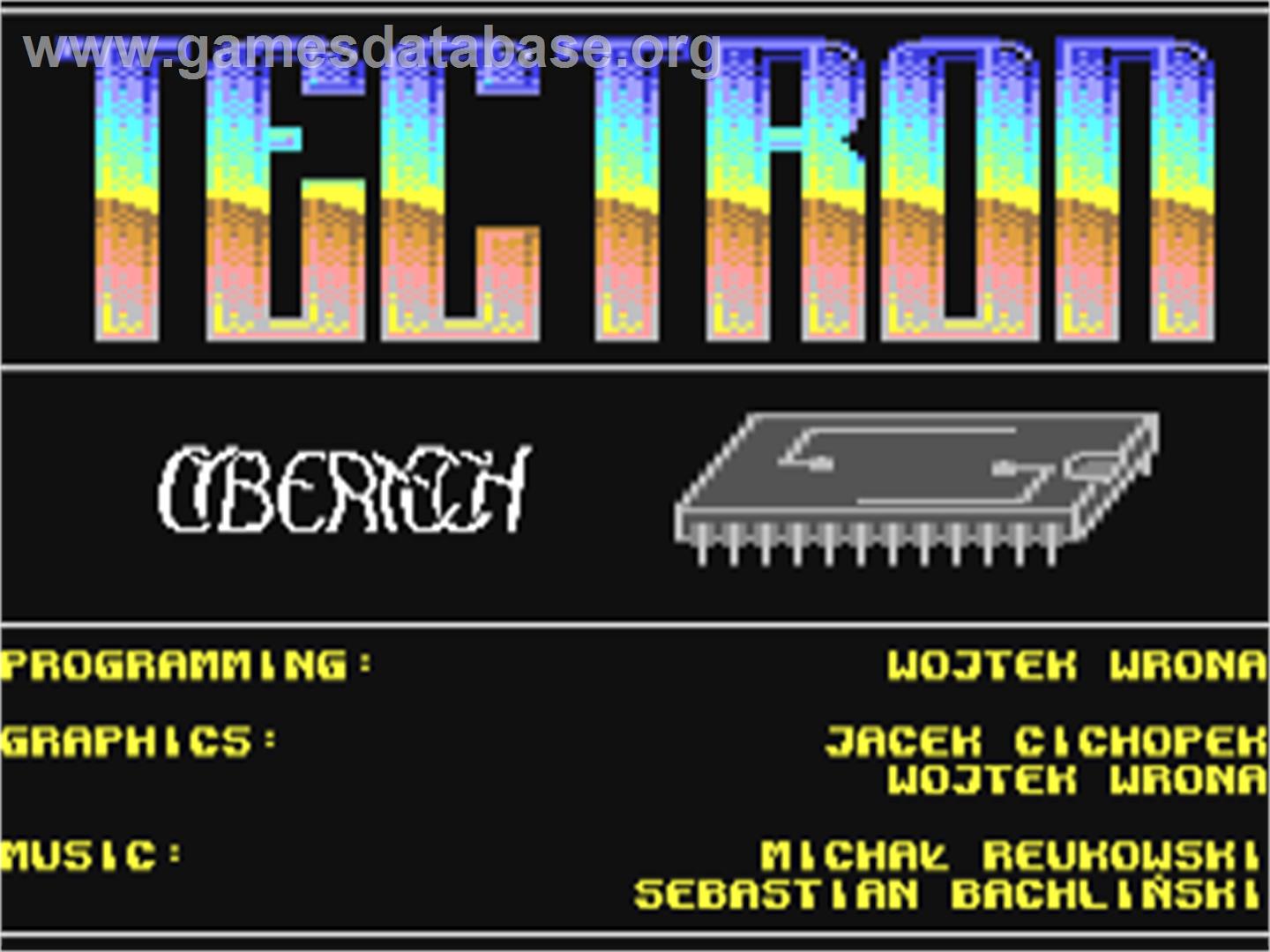 Tectron - Commodore 64 - Artwork - Title Screen