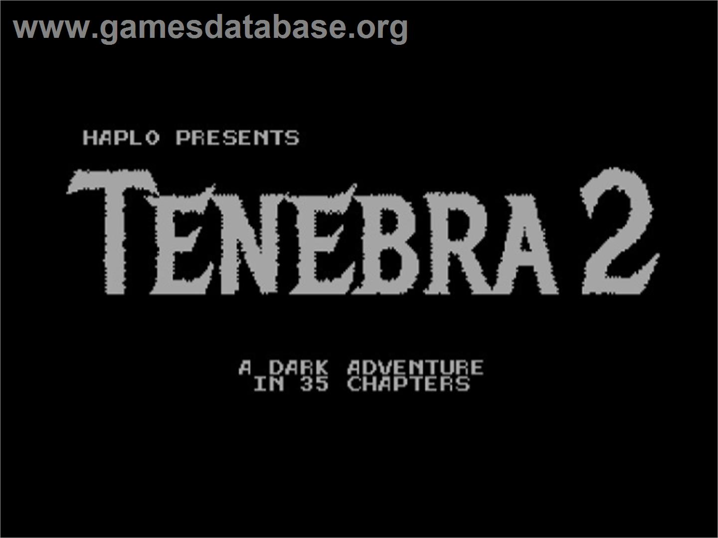 Tenebra 2 - Commodore 64 - Artwork - Title Screen