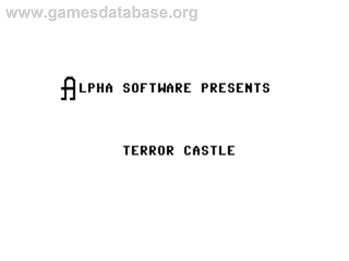 Terror Castle - Commodore 64 - Artwork - Title Screen