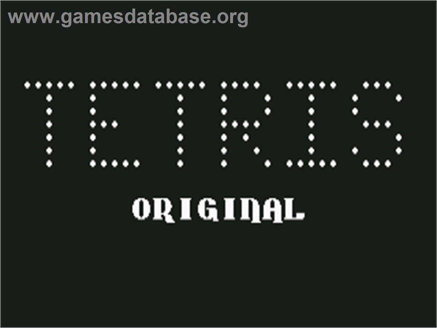 Tetris Original - Commodore 64 - Artwork - Title Screen
