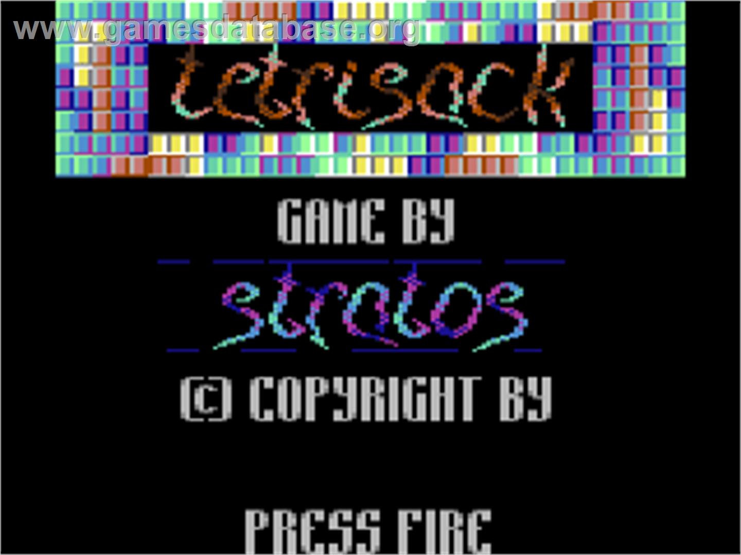 Tetrisack - Commodore 64 - Artwork - Title Screen