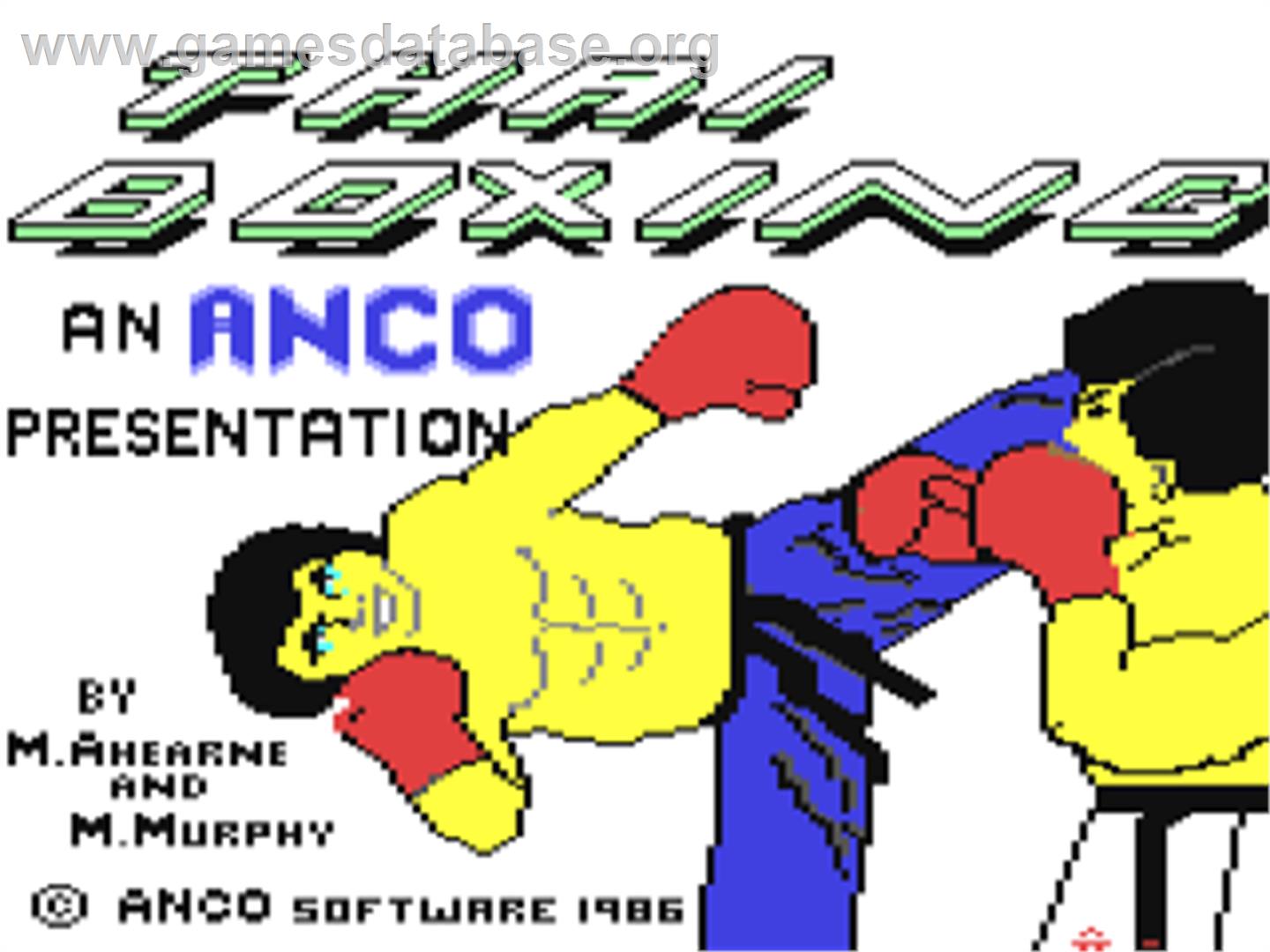 Thai Boxing - Commodore 64 - Artwork - Title Screen