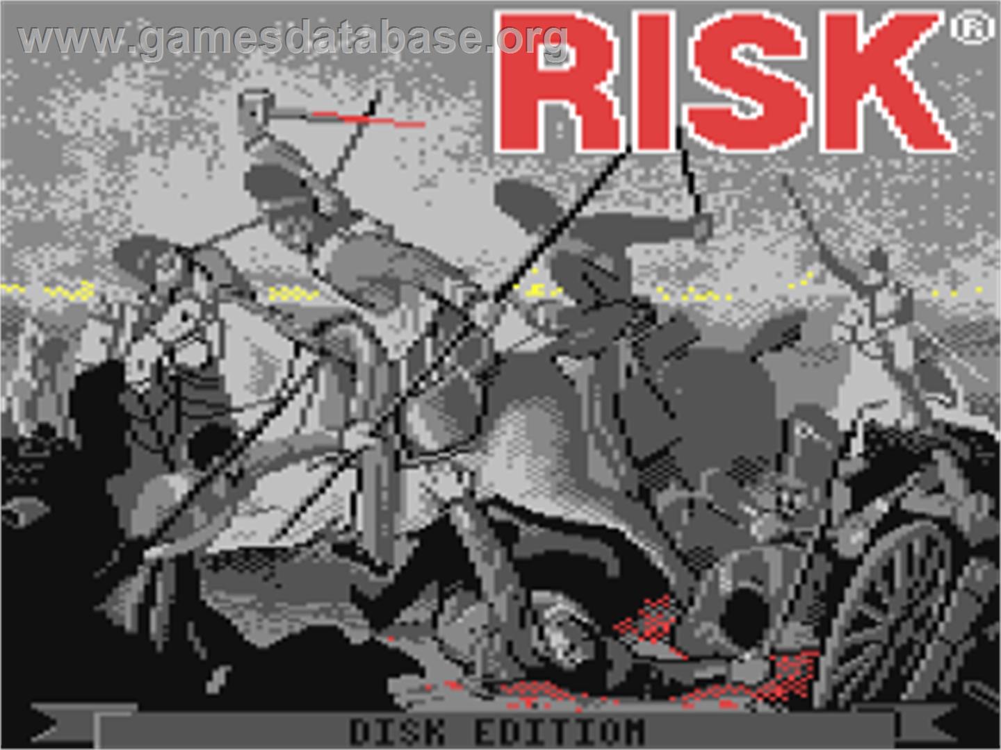 The Computer Edition of Risk: The World Conquest Game - Commodore 64 - Artwork - Title Screen