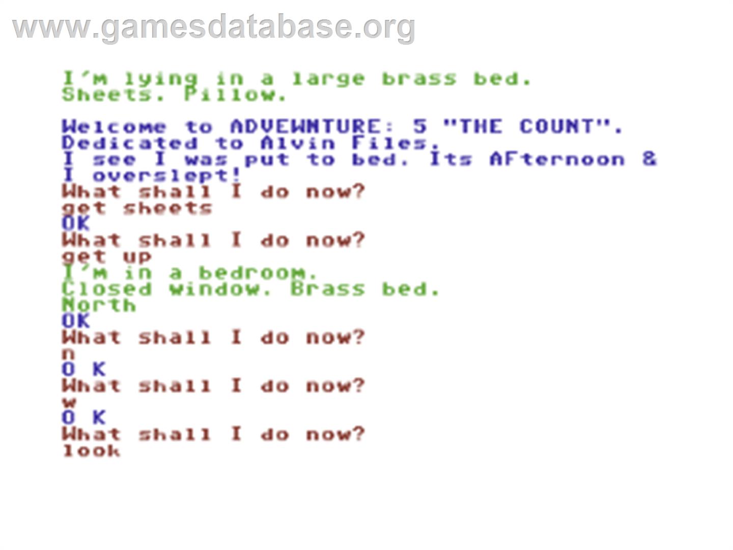 The Count - Commodore 64 - Artwork - Title Screen