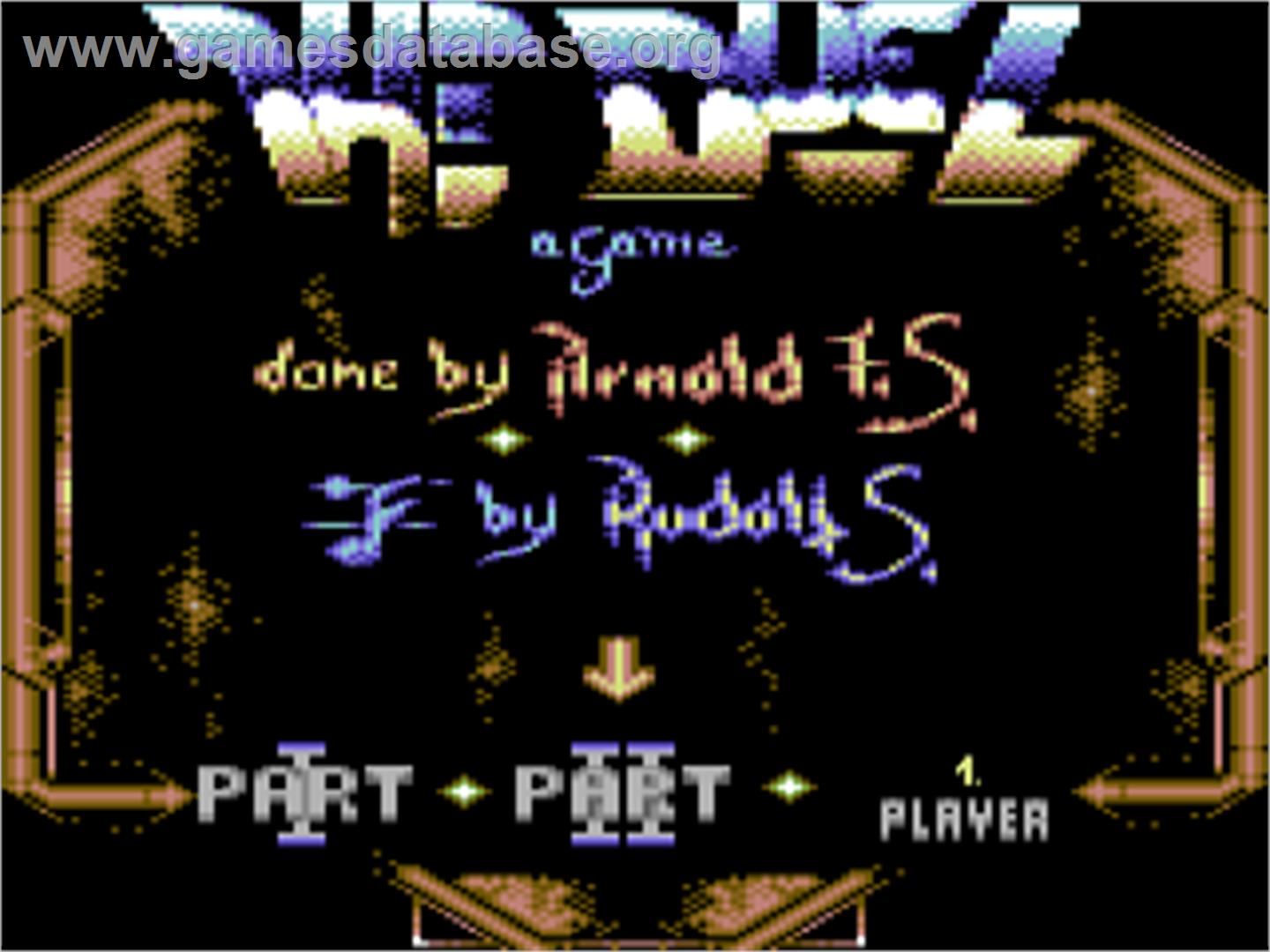 The Duel: Test Drive II - Commodore 64 - Artwork - Title Screen