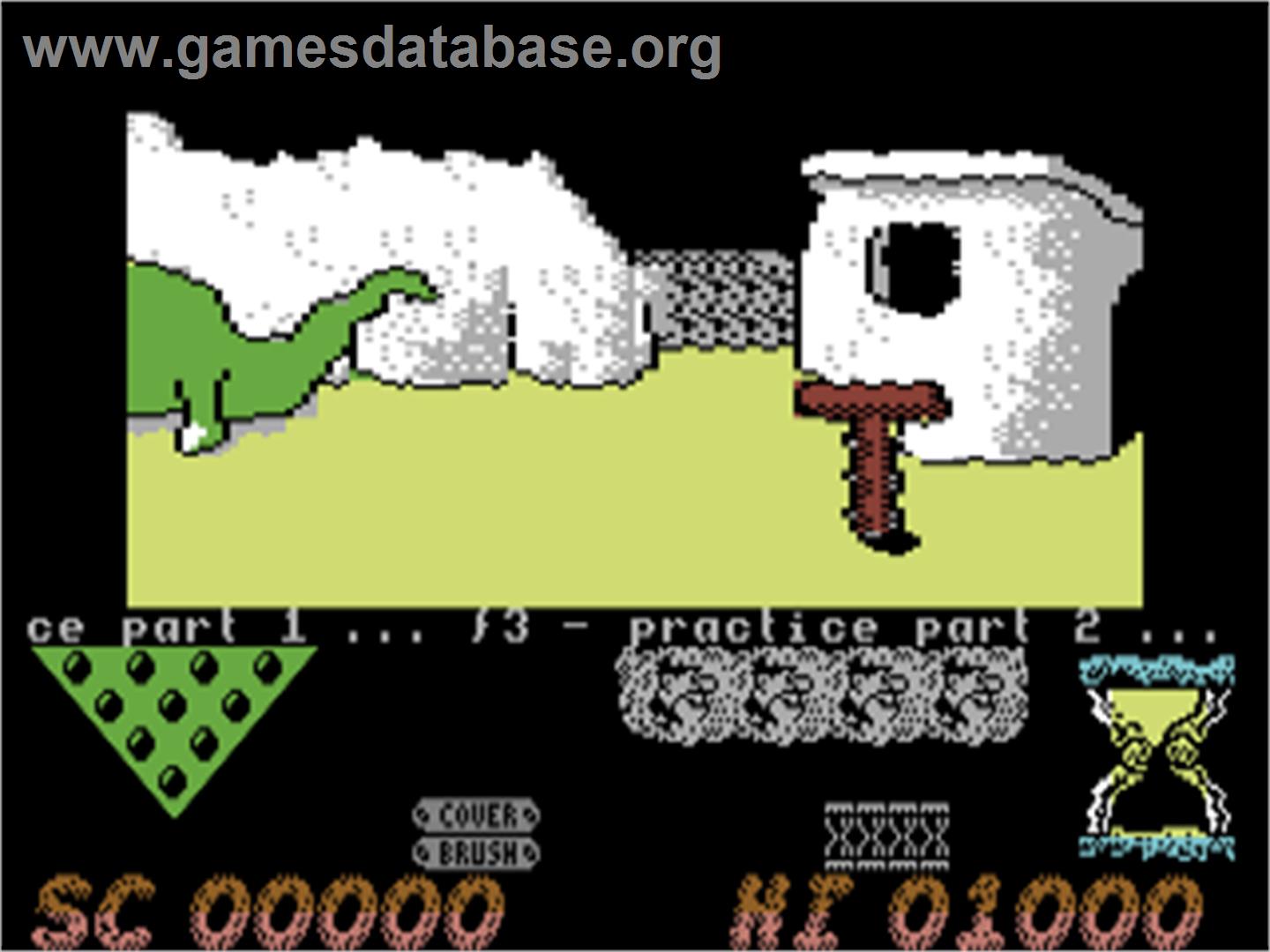 The Flintstones - Commodore 64 - Artwork - Title Screen