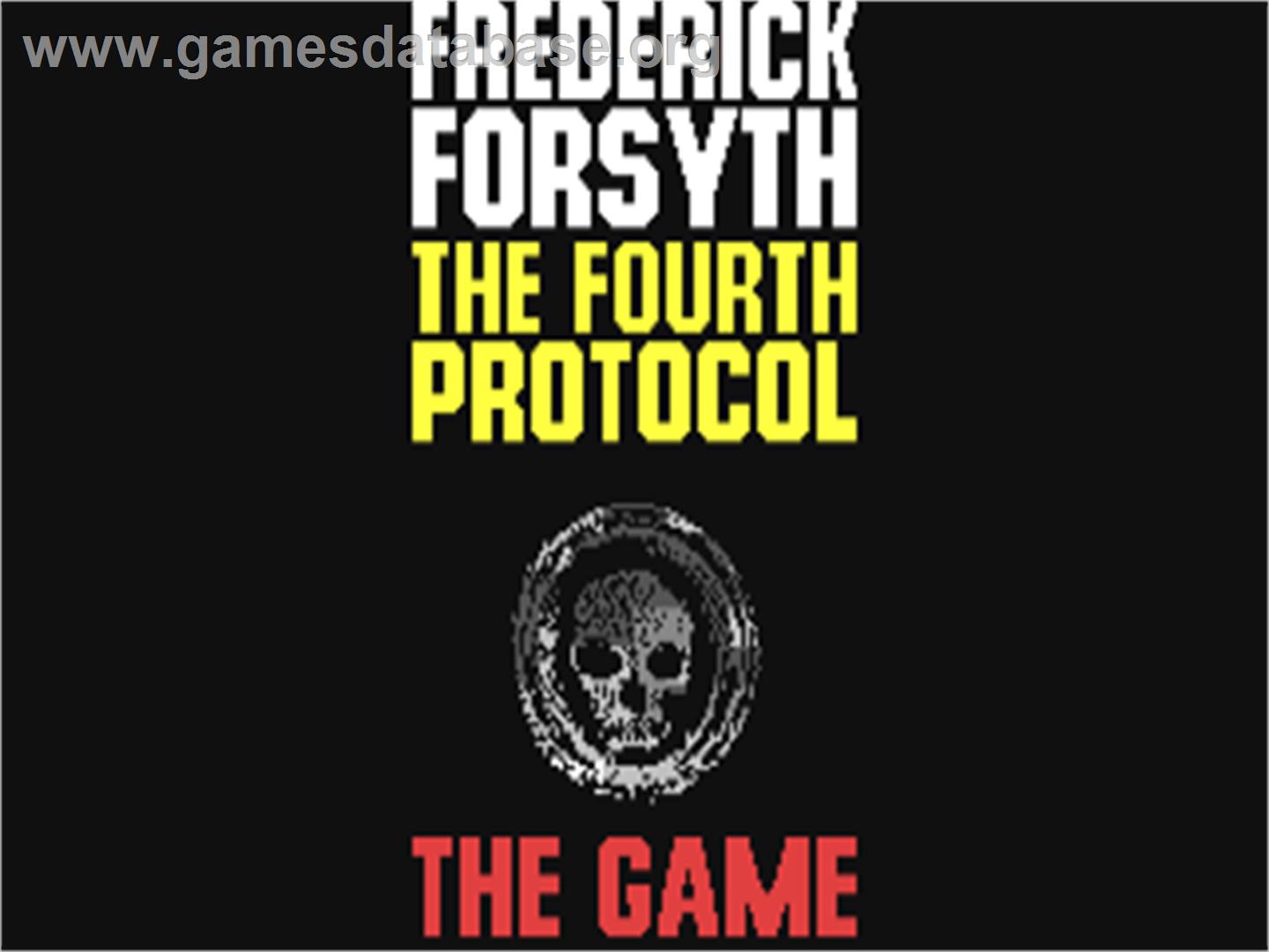 The Fourth Protocol - Commodore 64 - Artwork - Title Screen