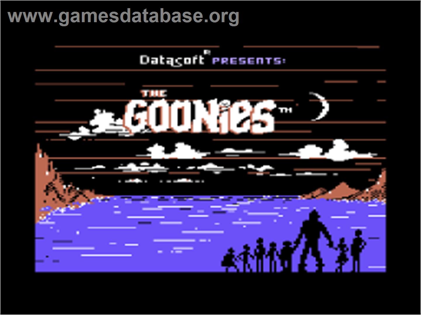 The Goonies - Commodore 64 - Artwork - Title Screen