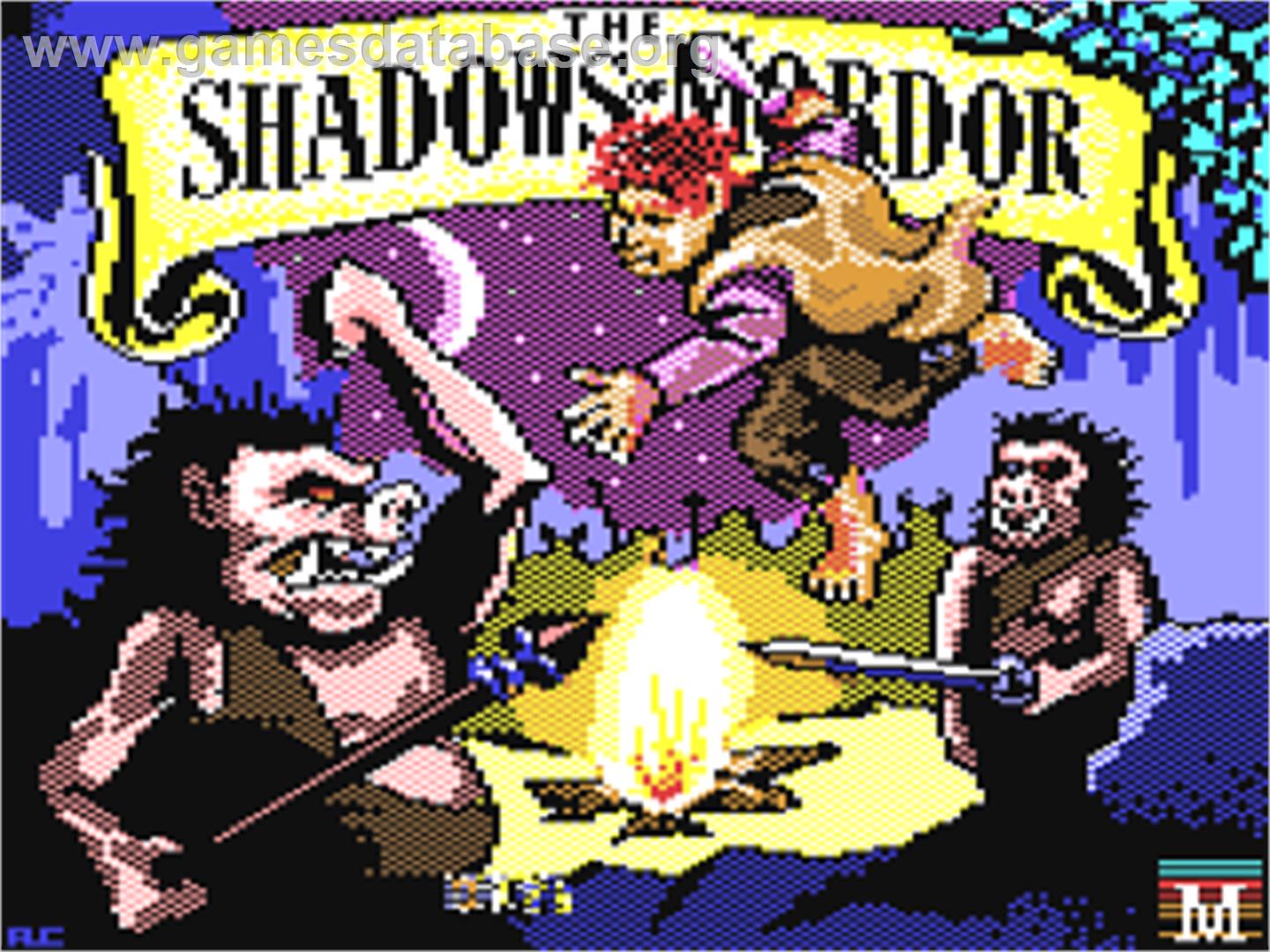 The Shadows of Mordor - Commodore 64 - Artwork - Title Screen