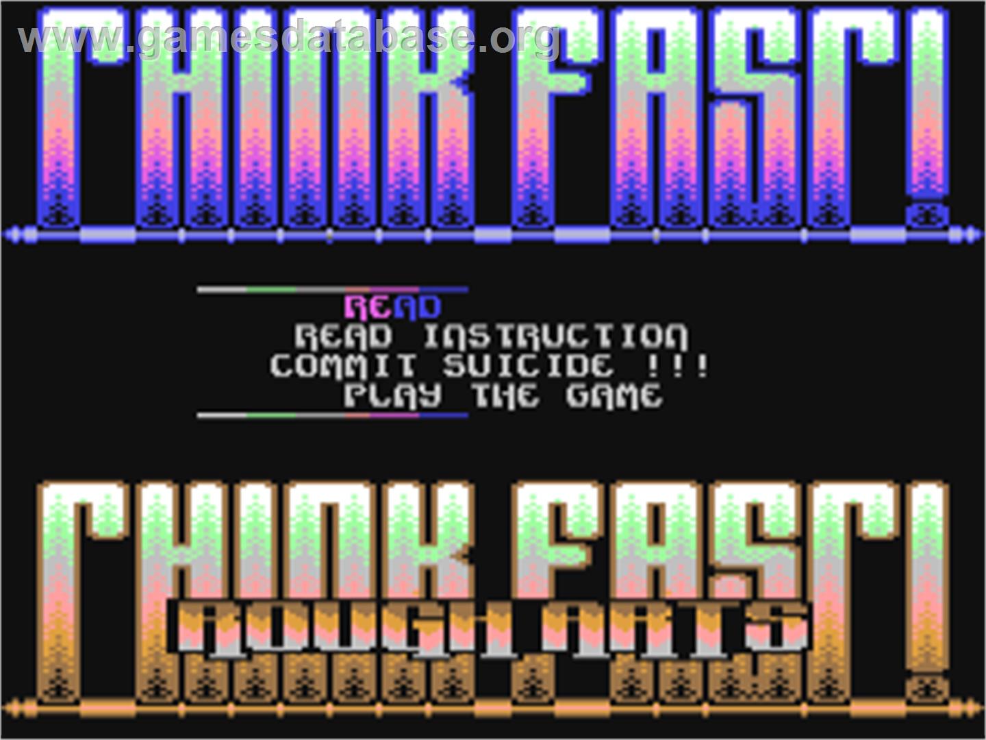 Think Fast - Commodore 64 - Artwork - Title Screen