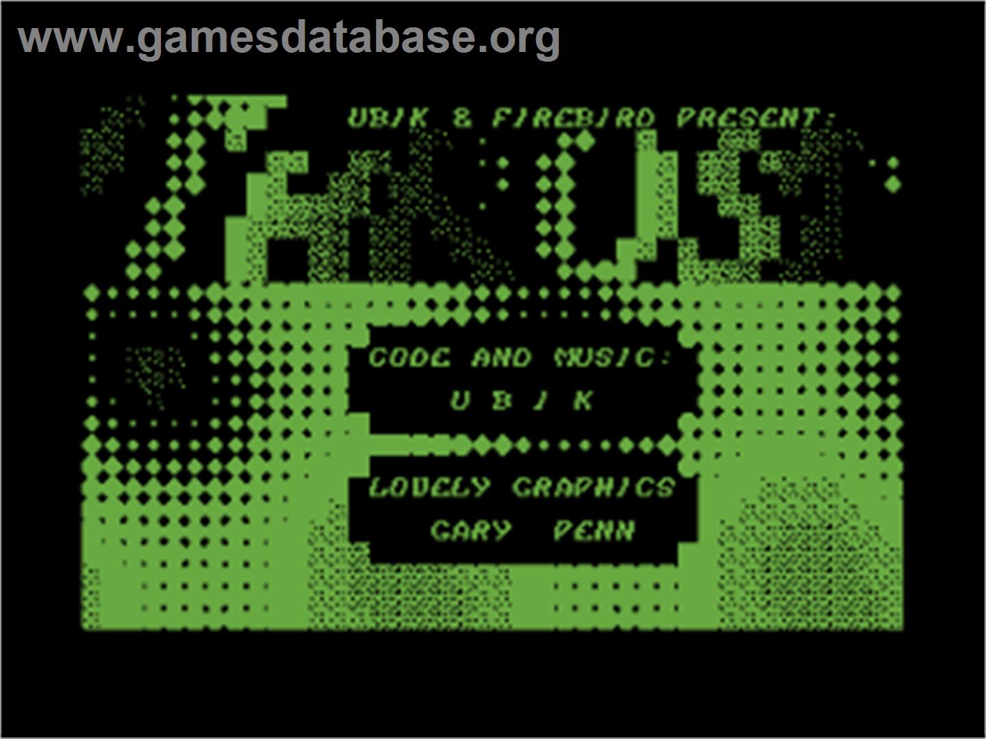 Thrust 2 - Commodore 64 - Artwork - Title Screen