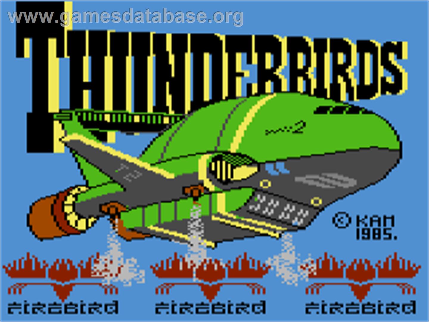 Thunderbirds (Firebird) - Commodore 64 - Artwork - Title Screen