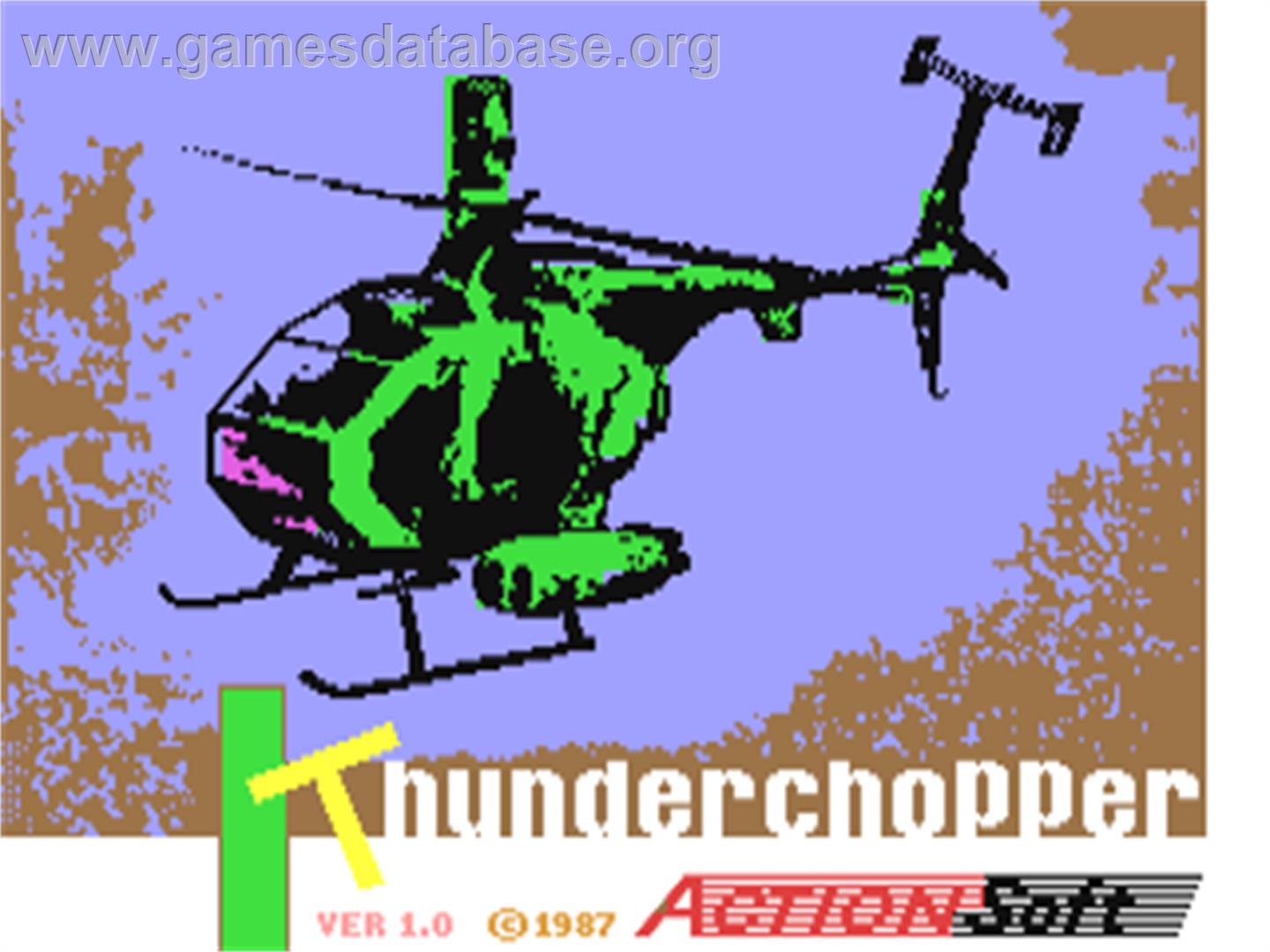 Thunderchopper - Commodore 64 - Artwork - Title Screen