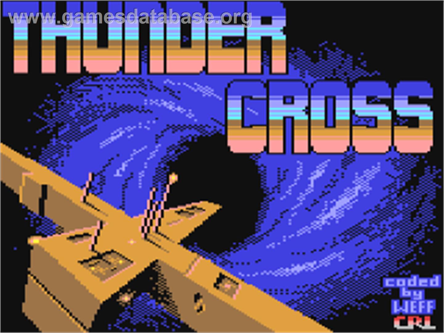 Thundercross - Commodore 64 - Artwork - Title Screen