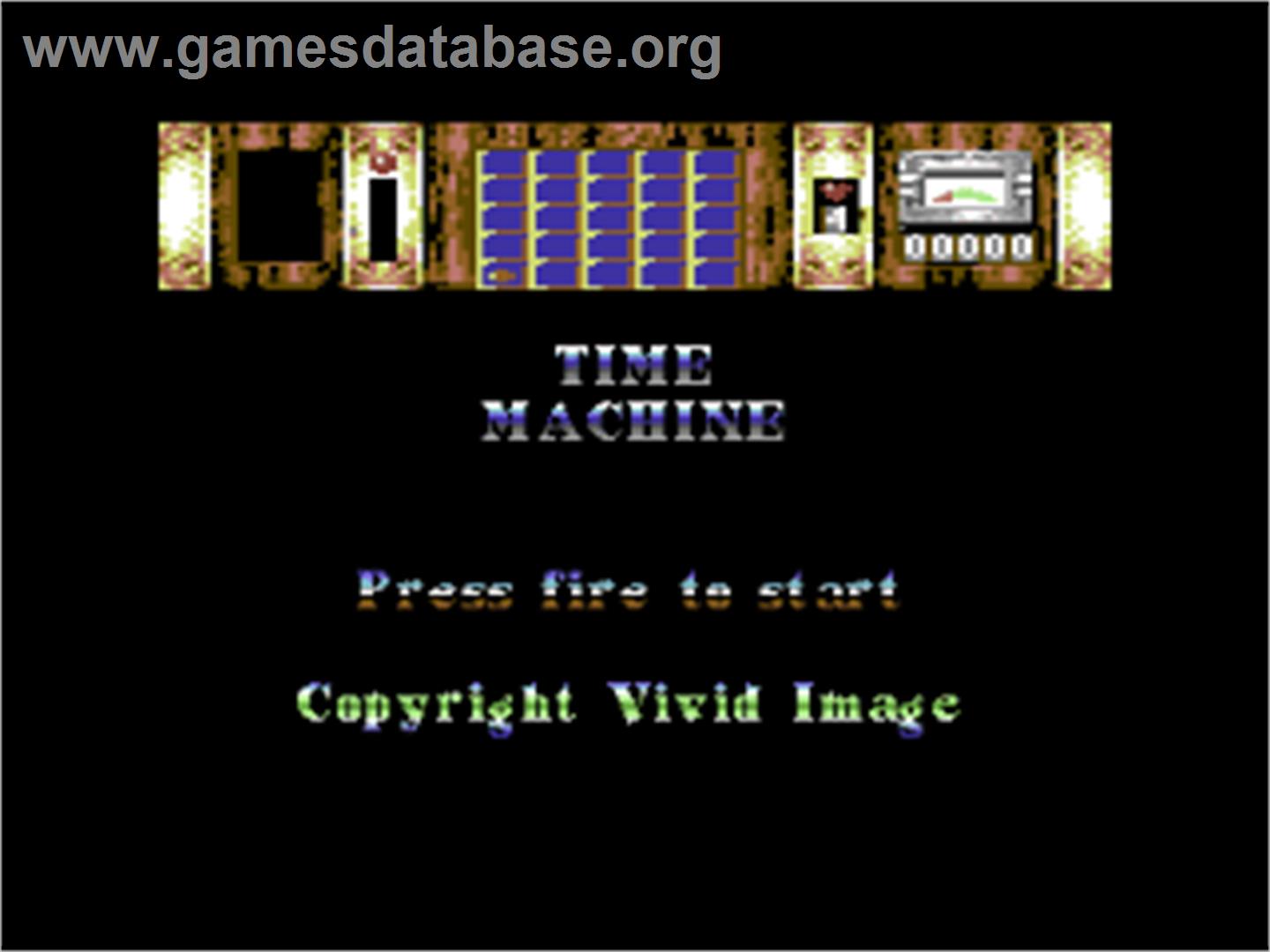 Time Machine - Commodore 64 - Artwork - Title Screen