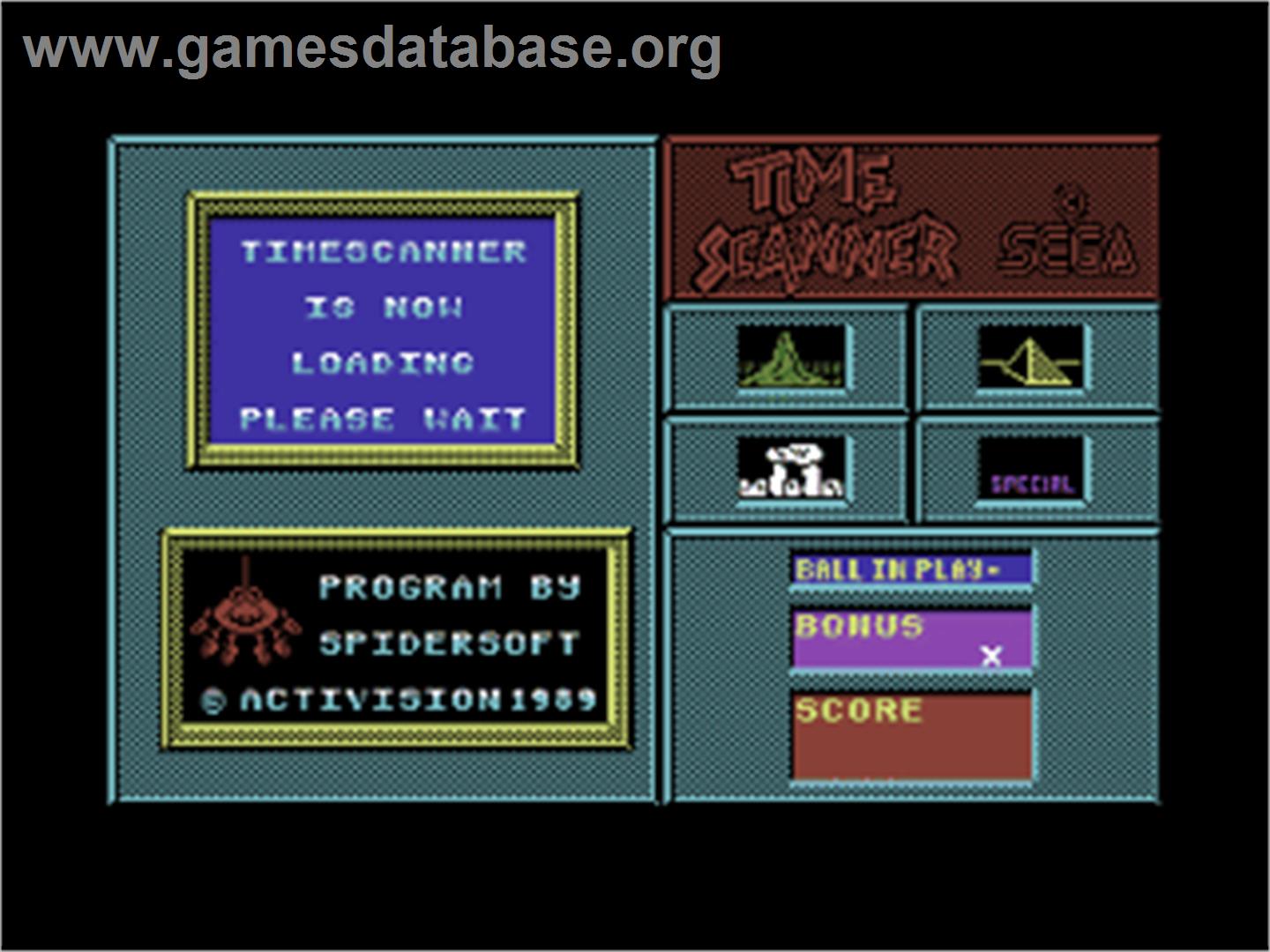 Time Scanner - Commodore 64 - Artwork - Title Screen
