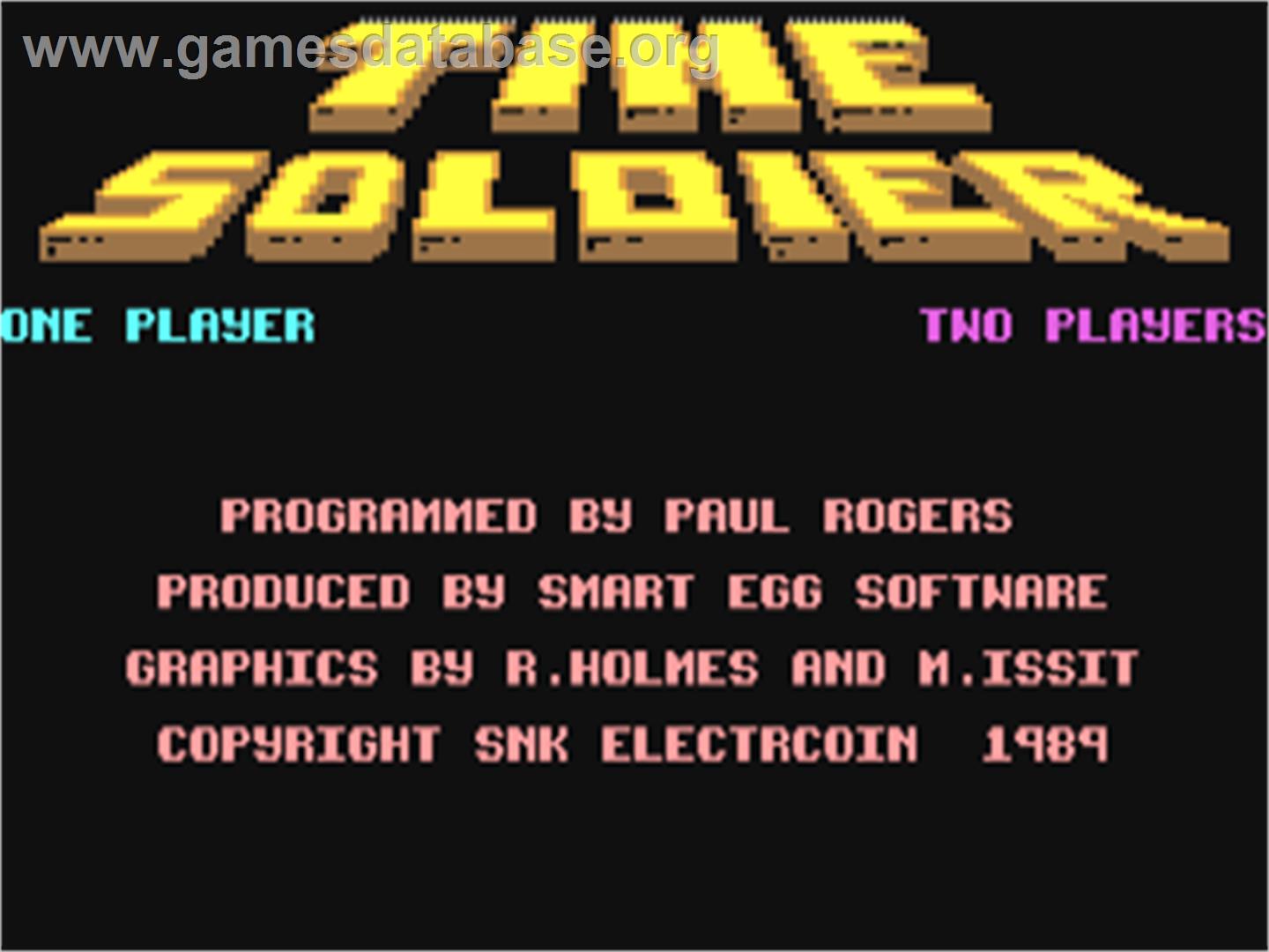 Time Soldier - Commodore 64 - Artwork - Title Screen