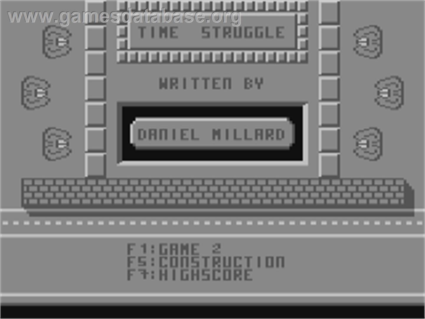 Time Struggle - Commodore 64 - Artwork - Title Screen