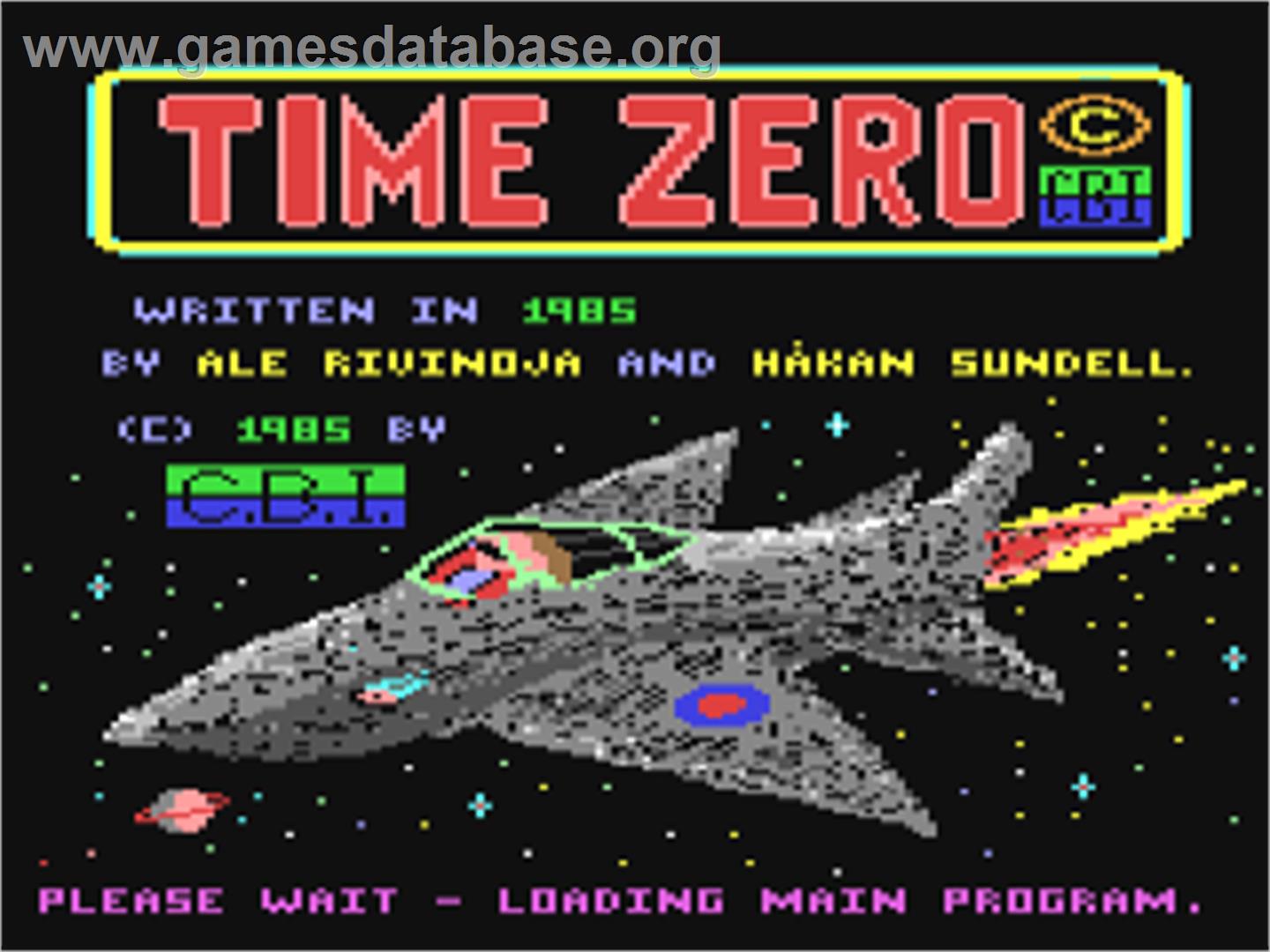 Time Zero - Commodore 64 - Artwork - Title Screen