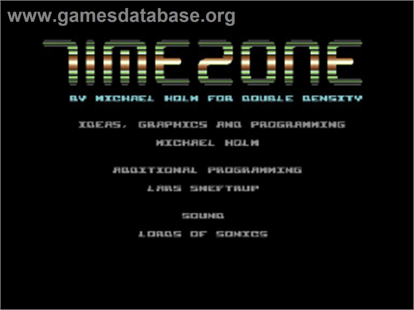 Timezone - Commodore 64 - Artwork - Title Screen