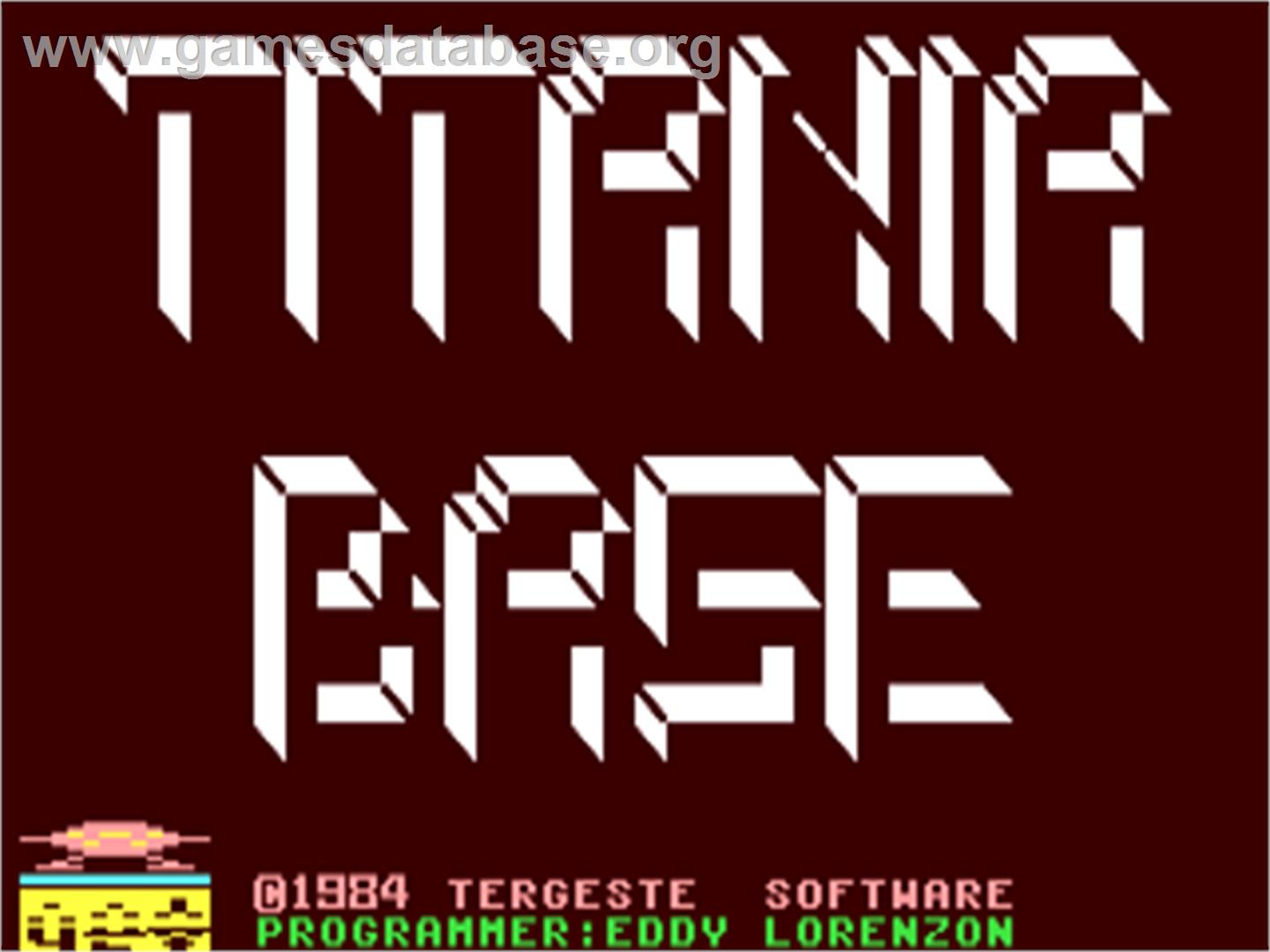 Titania Base - Commodore 64 - Artwork - Title Screen
